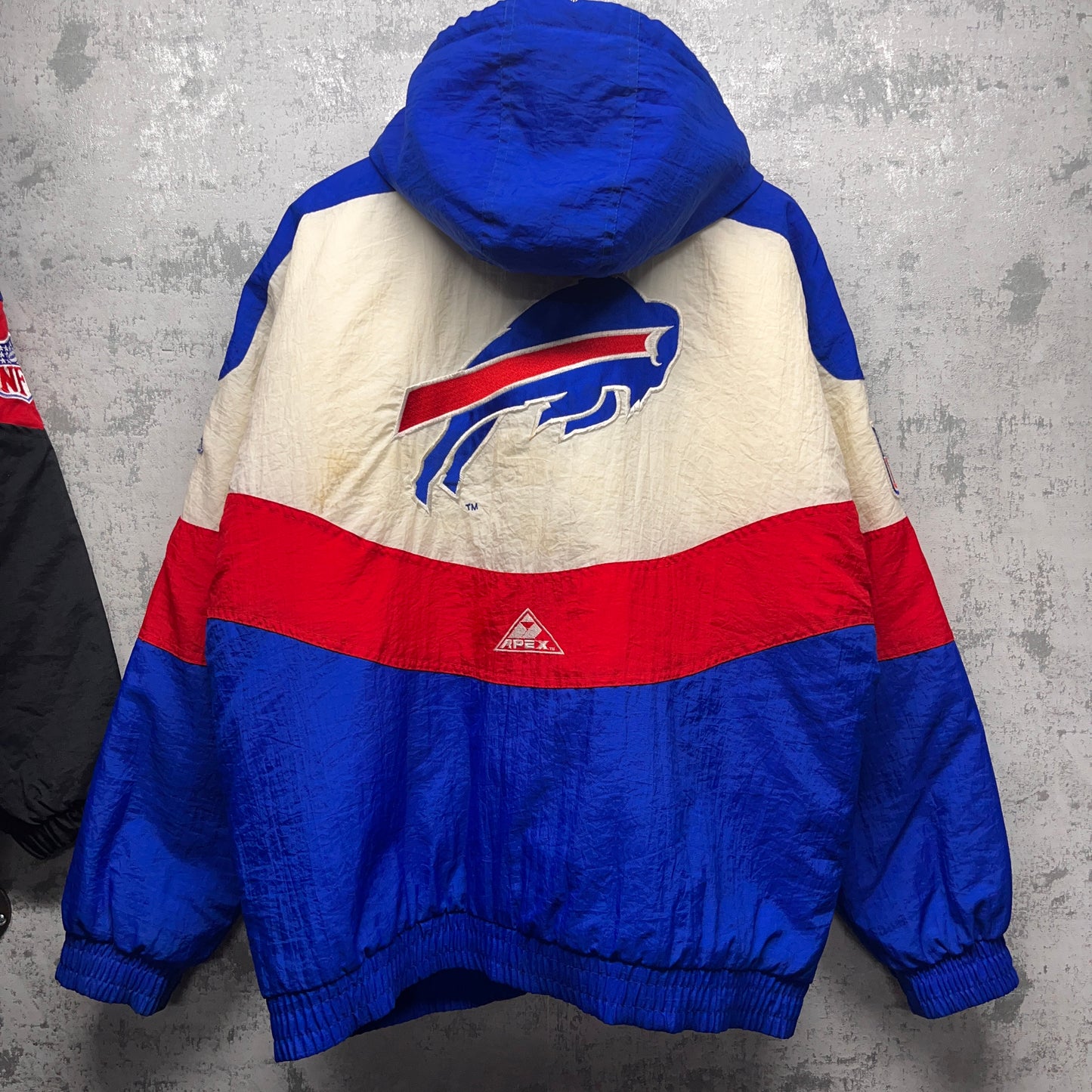 Vintage Buffalo Bills Apex Wave Puffer Jacket Large