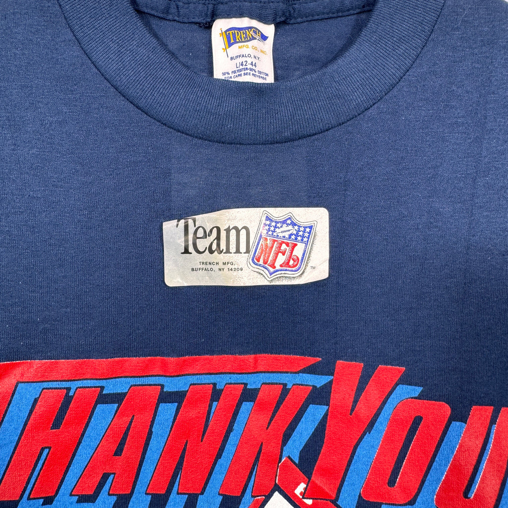 Vintage Buffalo Bills Deadstock 1990 AFC Champions Thank You Shirt Medium