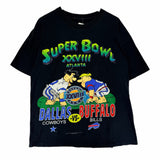 Vintage Buffalo Bills 1994 Super Bowl Flintstones Shirt Large