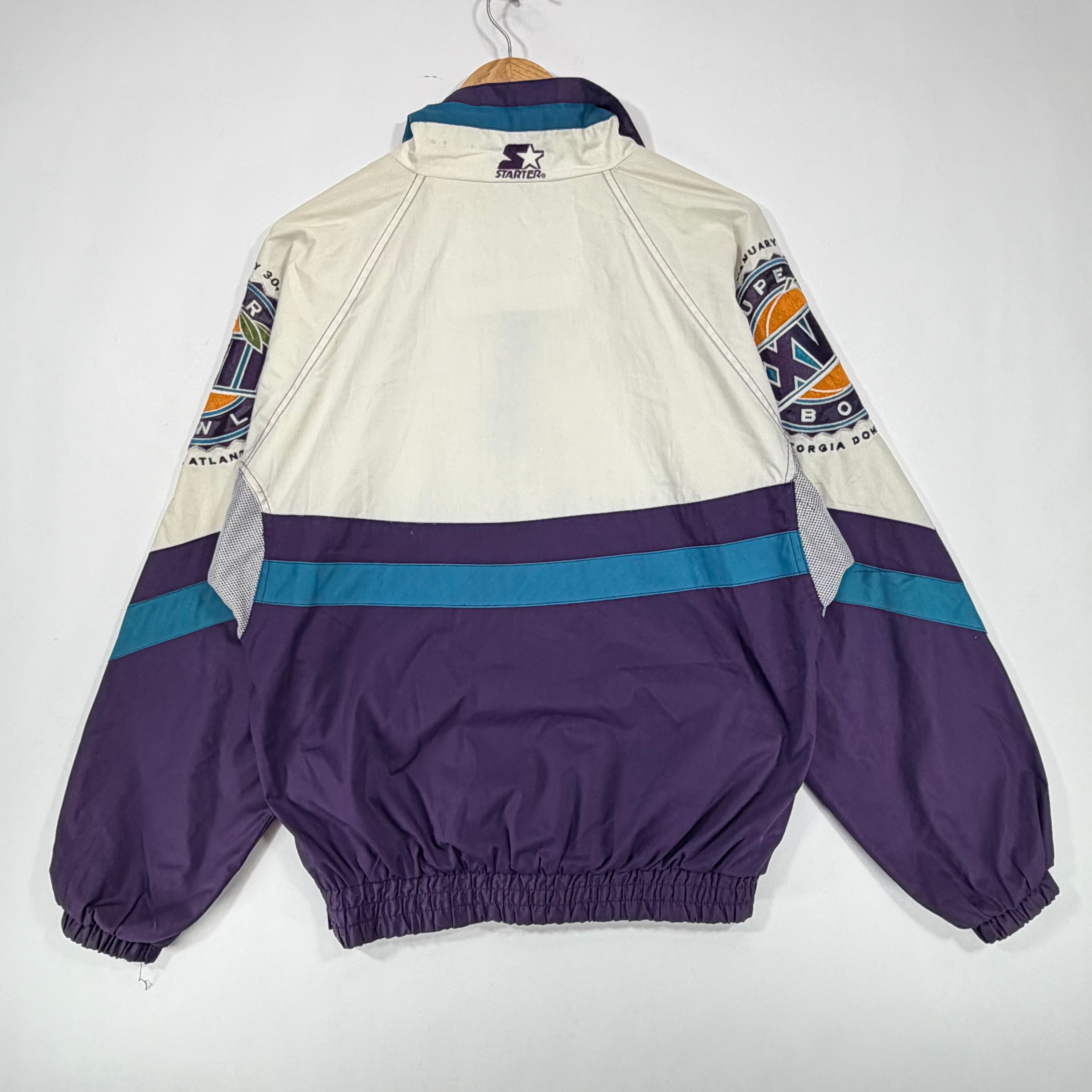 Vintage Buffalo Bills Starter Pullover Windbreaker Jacket Small