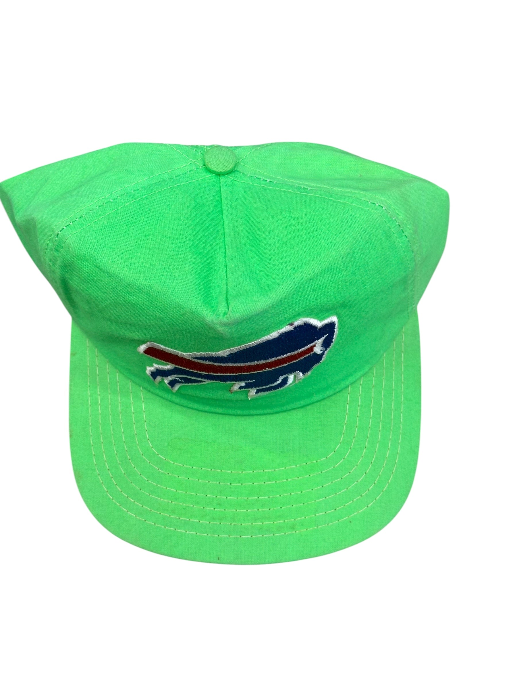 Vintage Buffalo Bills Neon Green New Era Snapback Hat