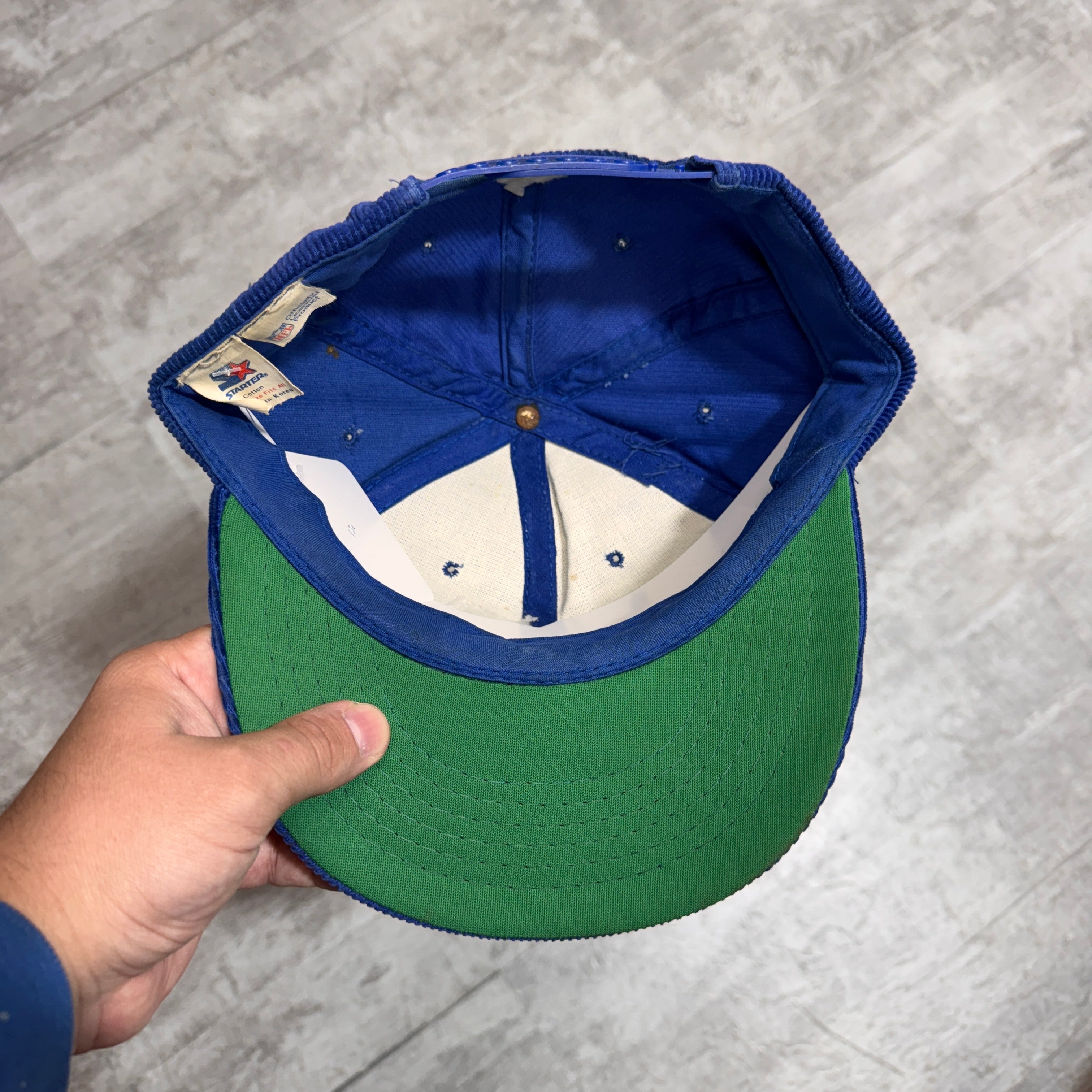Vintage Buffalo Bills Corduroy Snapback Hat