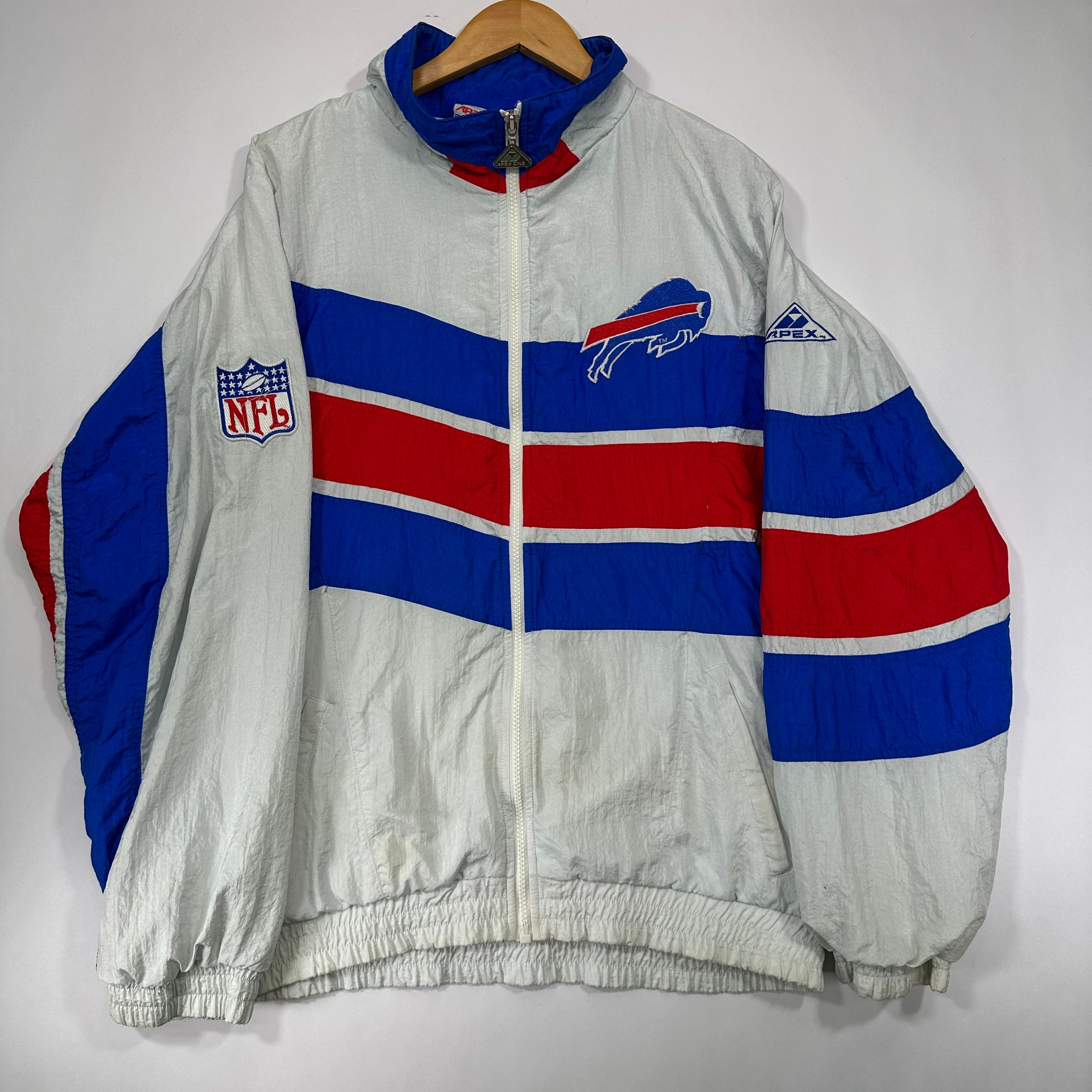 Vintage Buffalo Bills Apex Windbreaker Jacket Large