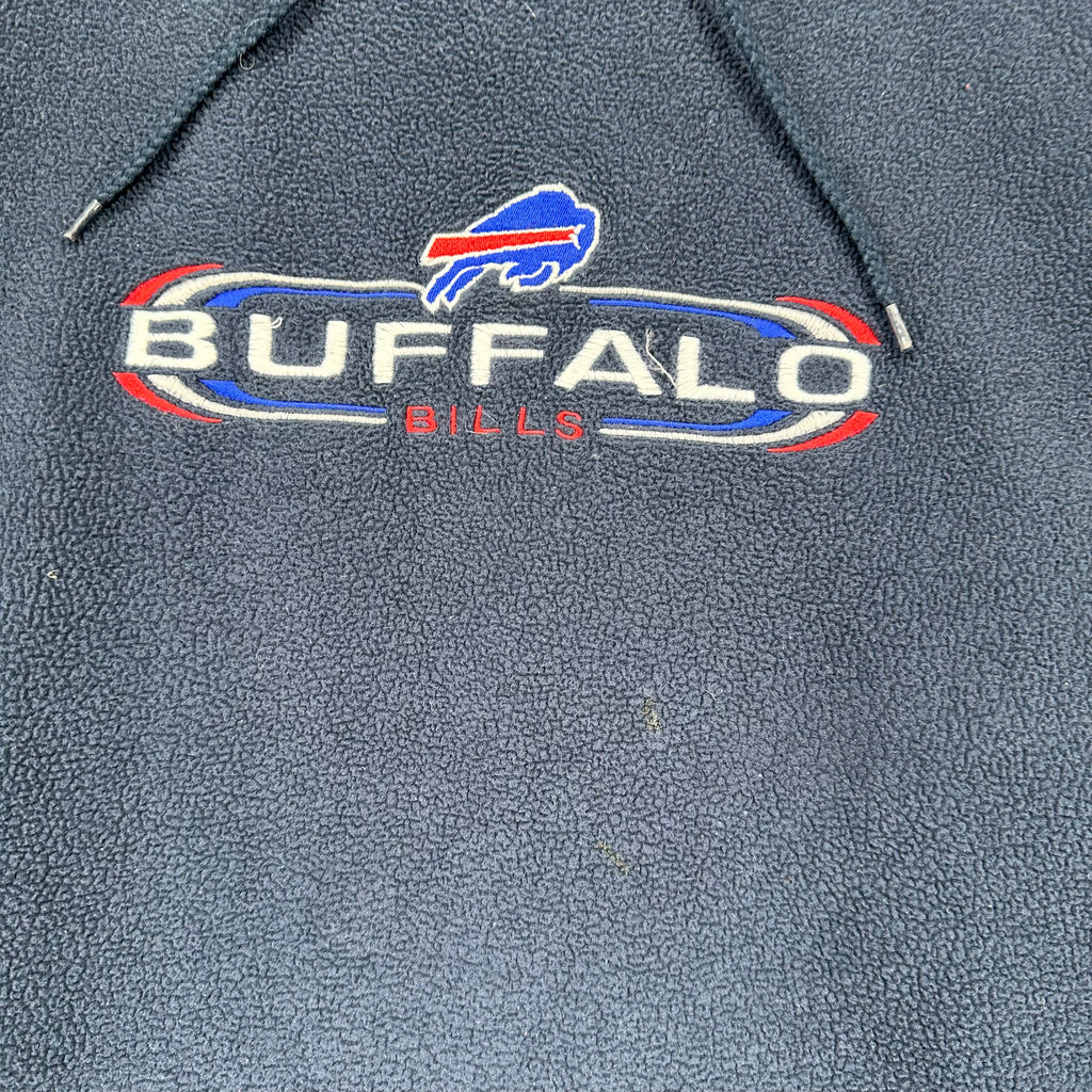 Vintage Buffalo Bills Embroidered Fleece Hoodie Sweatshirt XL
