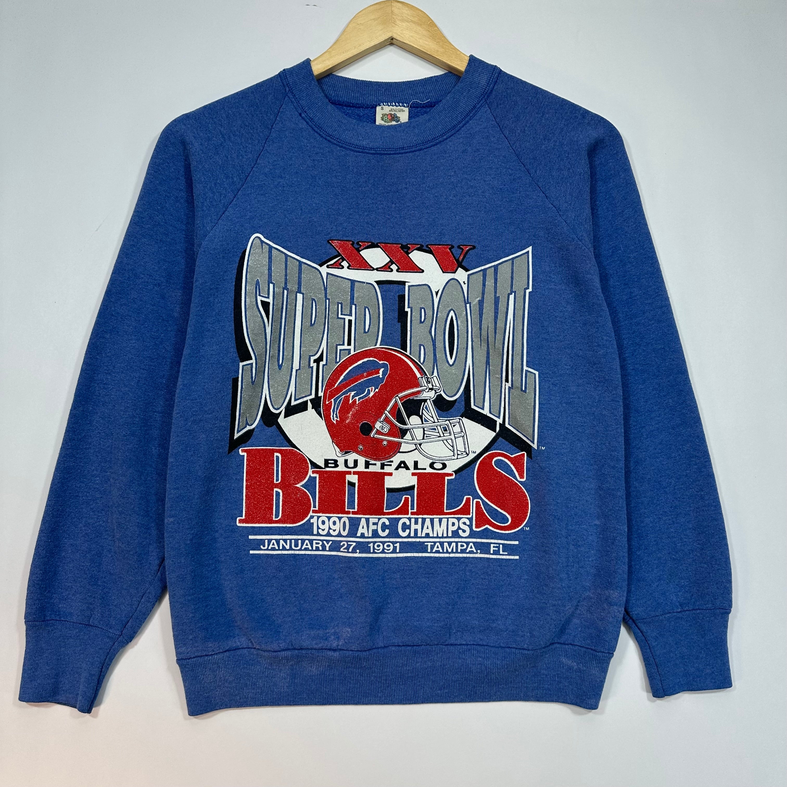Vintage Buffalo Bills 1990 AFC Champs Sweatshirt Small