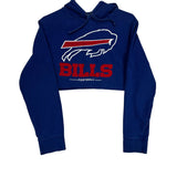 Vintage Buffalo Bills Cropped Hoodie Sweatshirt Medium