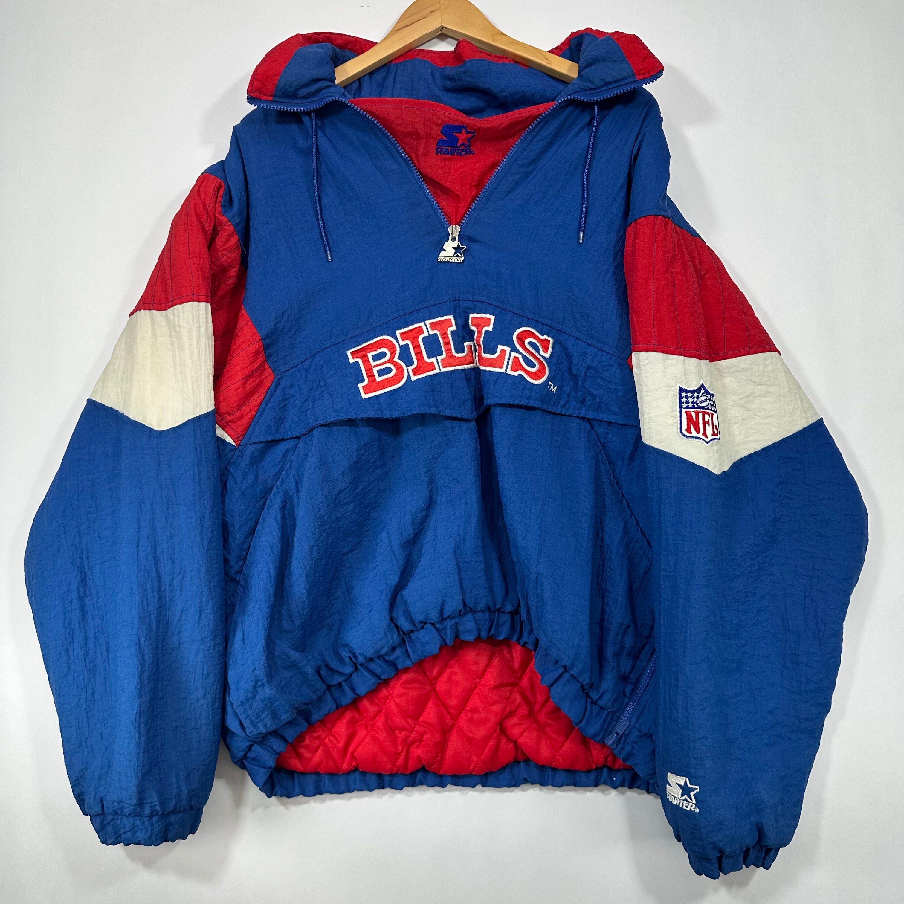 Vintage Buffalo Bills Starter Pullover Puffer Jacket Large