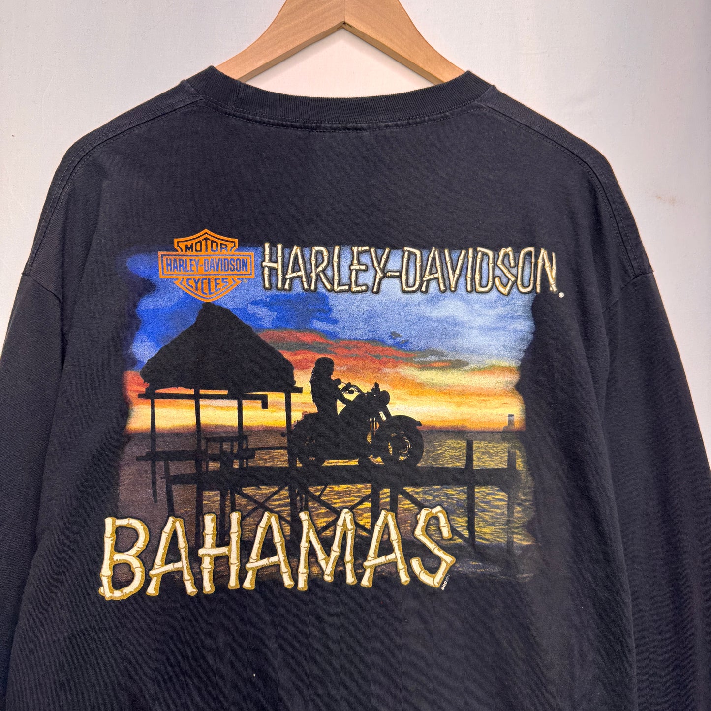 Vintage Harley Davidson Bahamas Long Sleeve Shirt XL