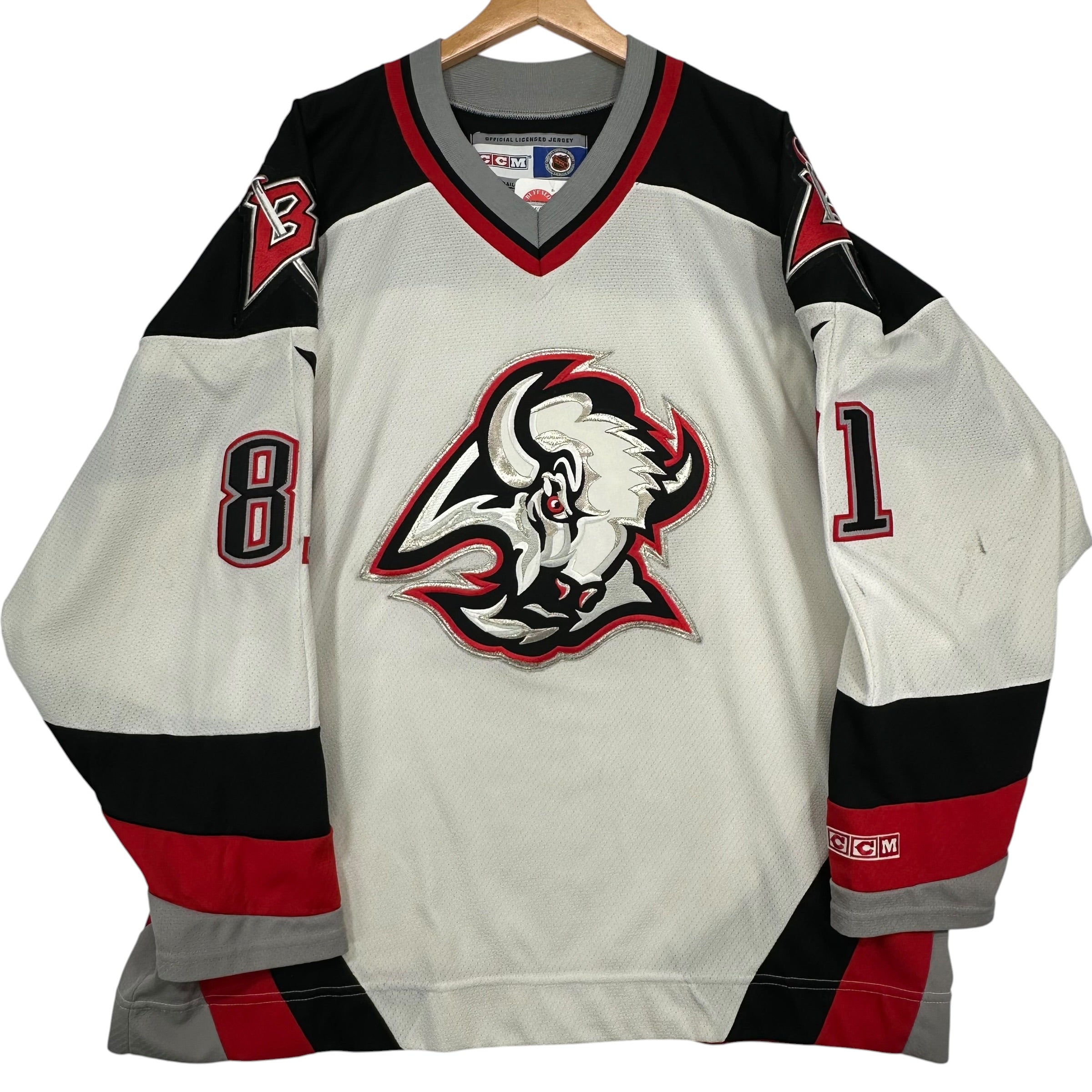 Vintage Buffalo Sabres Signed Satan Jersey XL