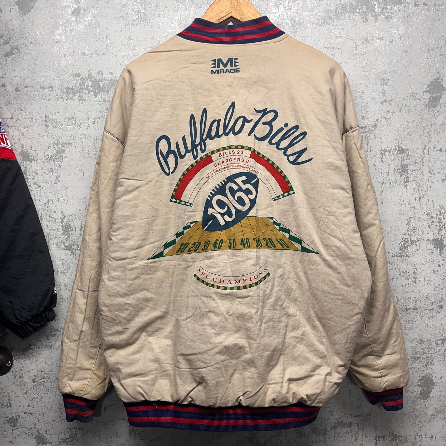 Vintage Buffalo Bills Mirage Bomber Jacket Large