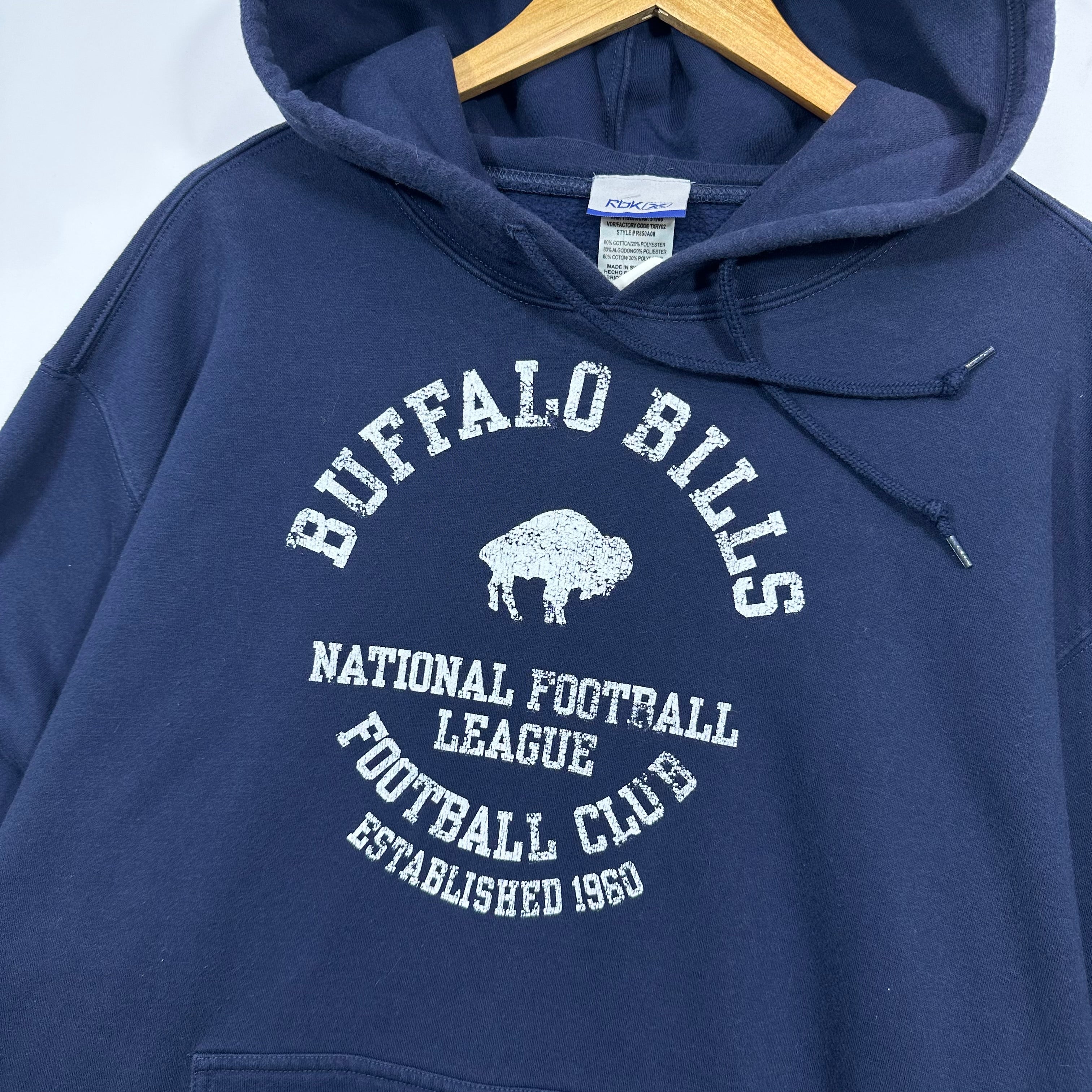 Vintage Buffalo Bills Hoodie Sweatshirt XXL