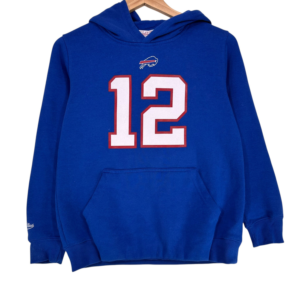 Kids Buffalo Bills Jim Kelly Hoodie Sweatshirt Size Medium 10/12