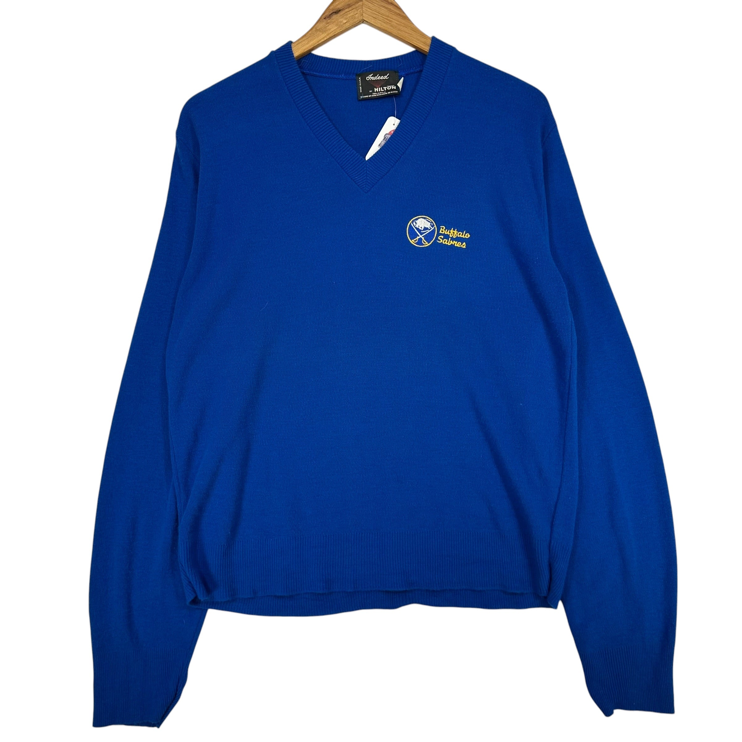Vintage Buffalo Sabres 1980s Knit Sweater Sweatshirt XL