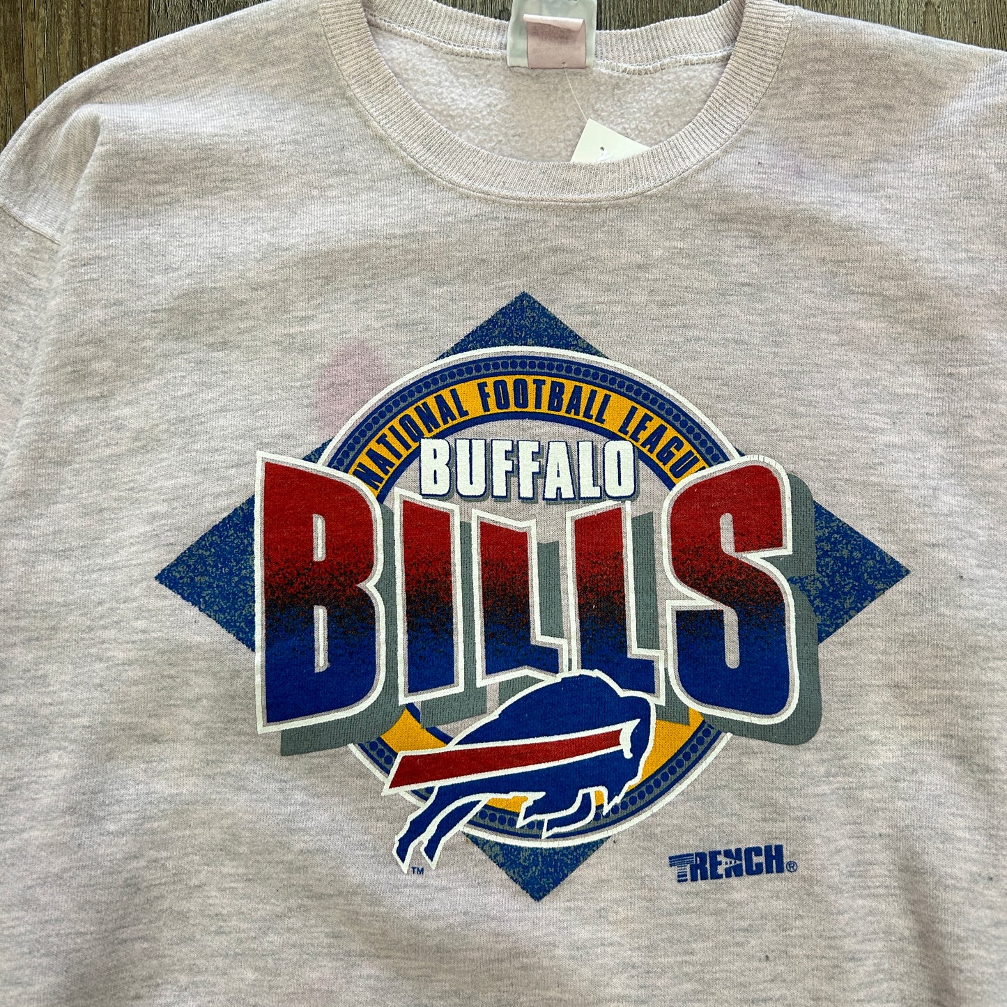 Vintage Buffalo Bills Overdyed Crewneck Sweatshirt Size Large