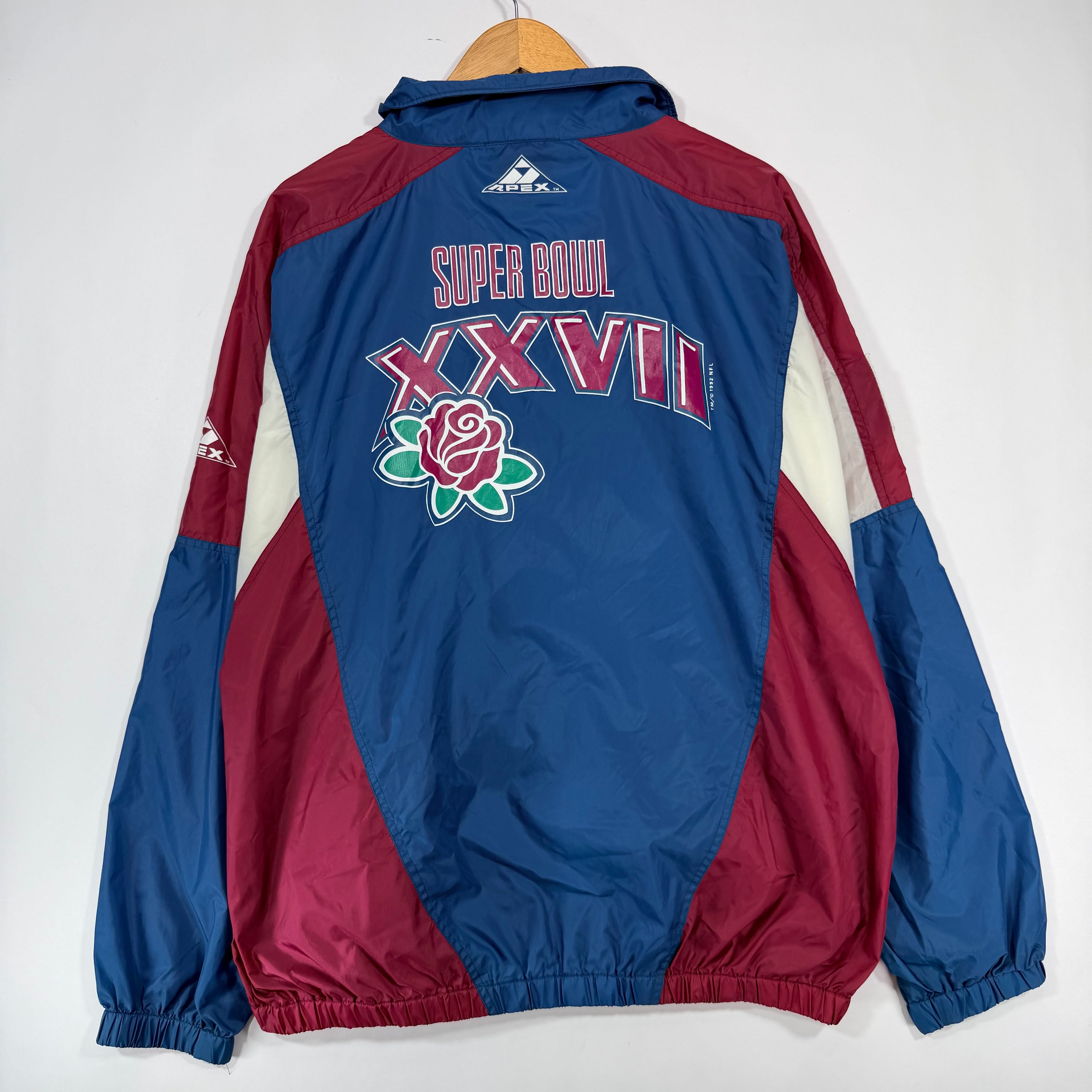 Vintage Buffalo Bills Super Bowl Apex Windbreaker Jacket XL