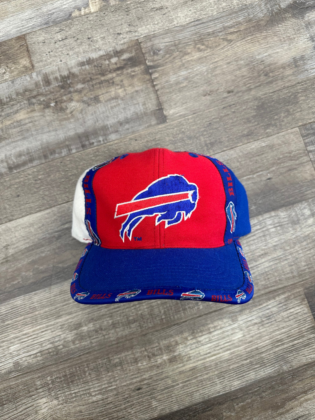 Vintage Buffalo Bills Tape Logo Snapback Hat