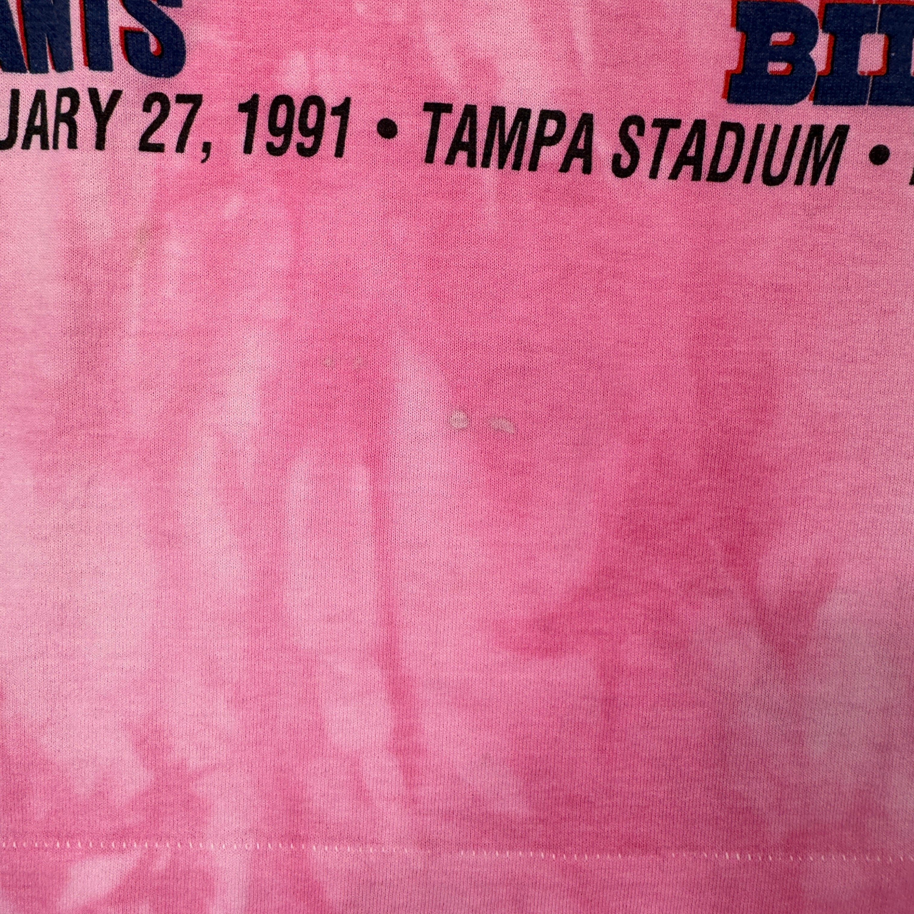 Vintage Buffalo Bills Overdyed 1991 Super Bowl Shirt Medium