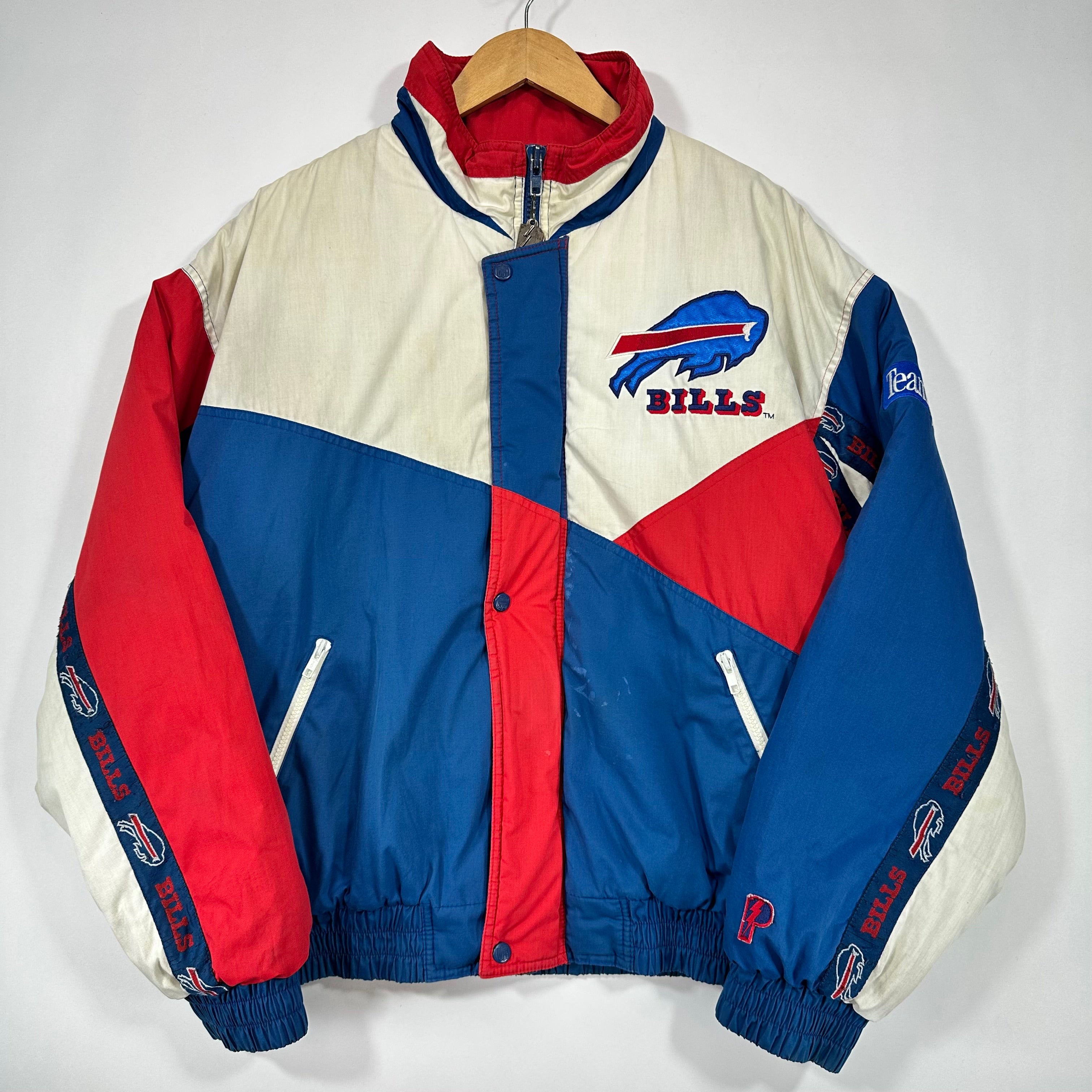 Vintage Buffalo Bills Pro Player Tape Logo Puffer Jacket Large