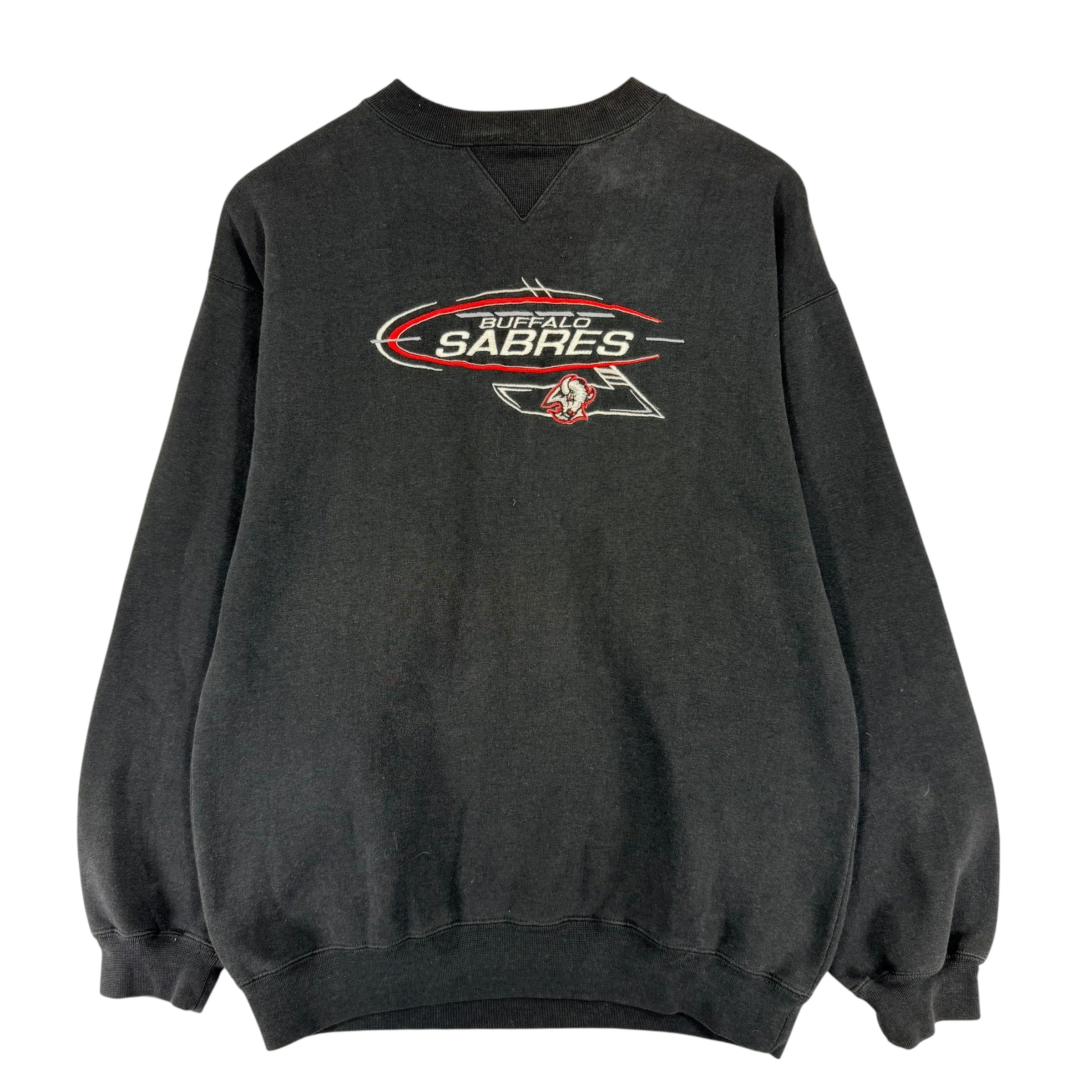 Vintage Buffalo Sabres Embroidered Crewneck Sweatshirt Large