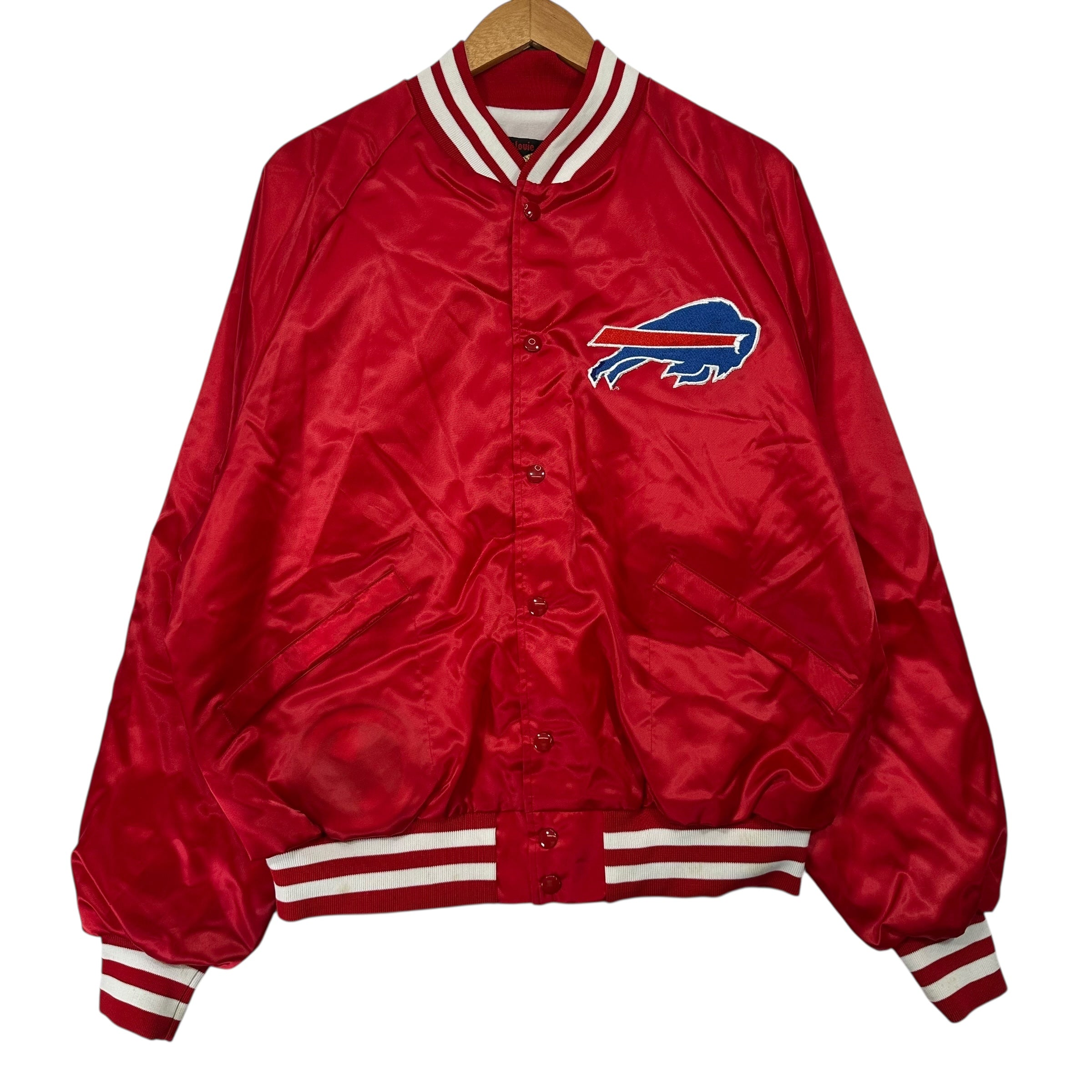 Vintage Buffalo Bills Red Satin Jacket XL