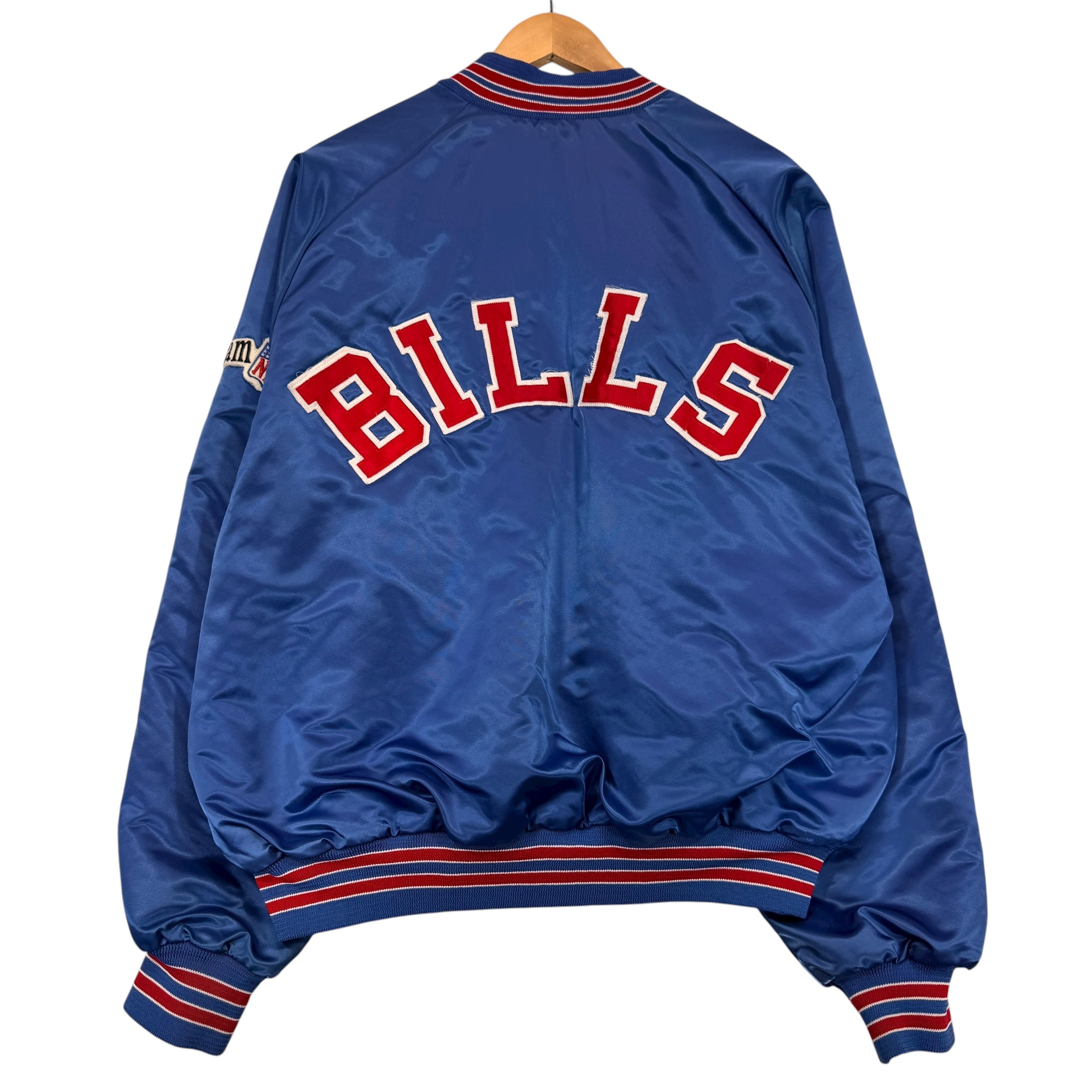 Vintage Buffalo Bills Back Script Satin Jacket XL