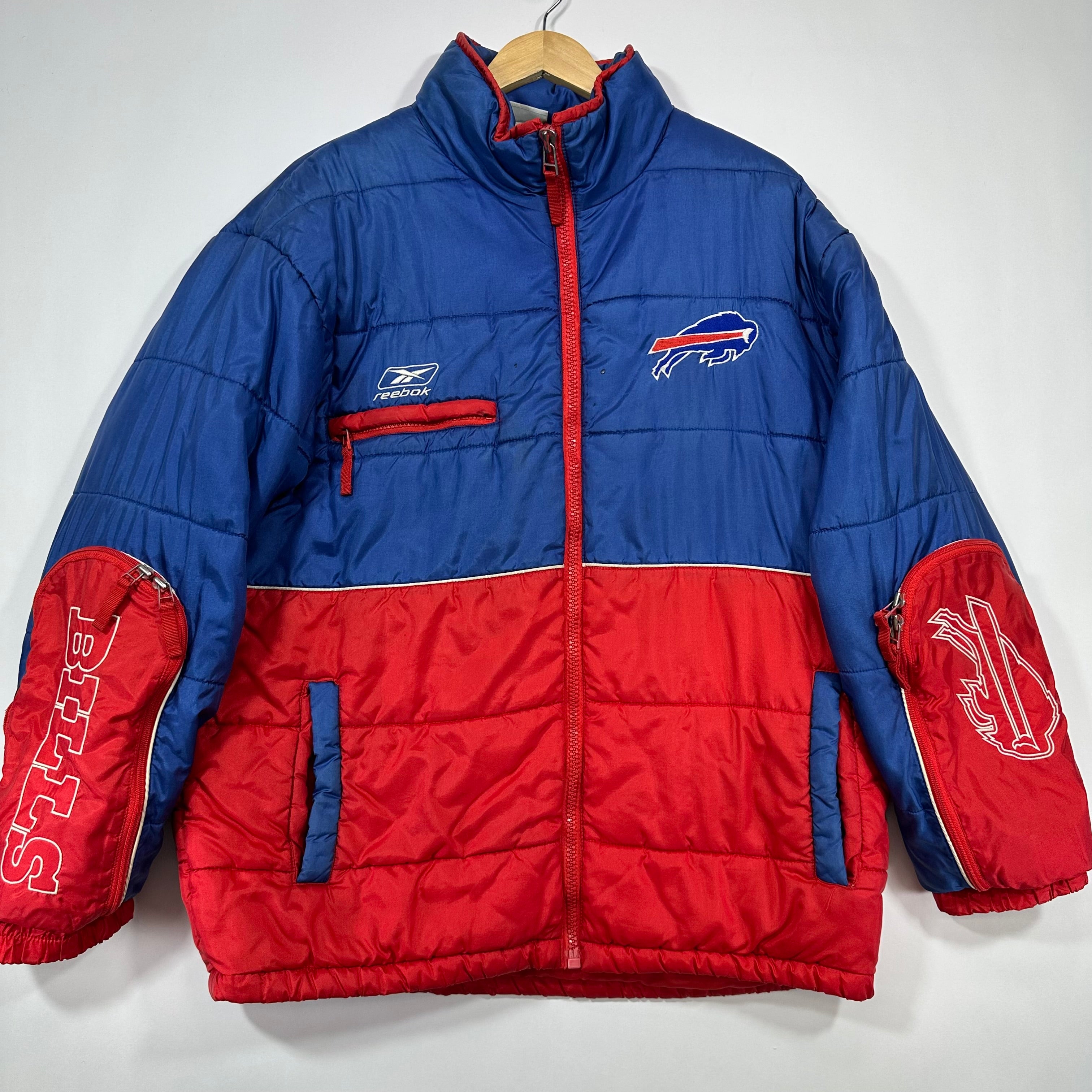 Vintage Buffalo Bills Puffer Bubble Jacket Large