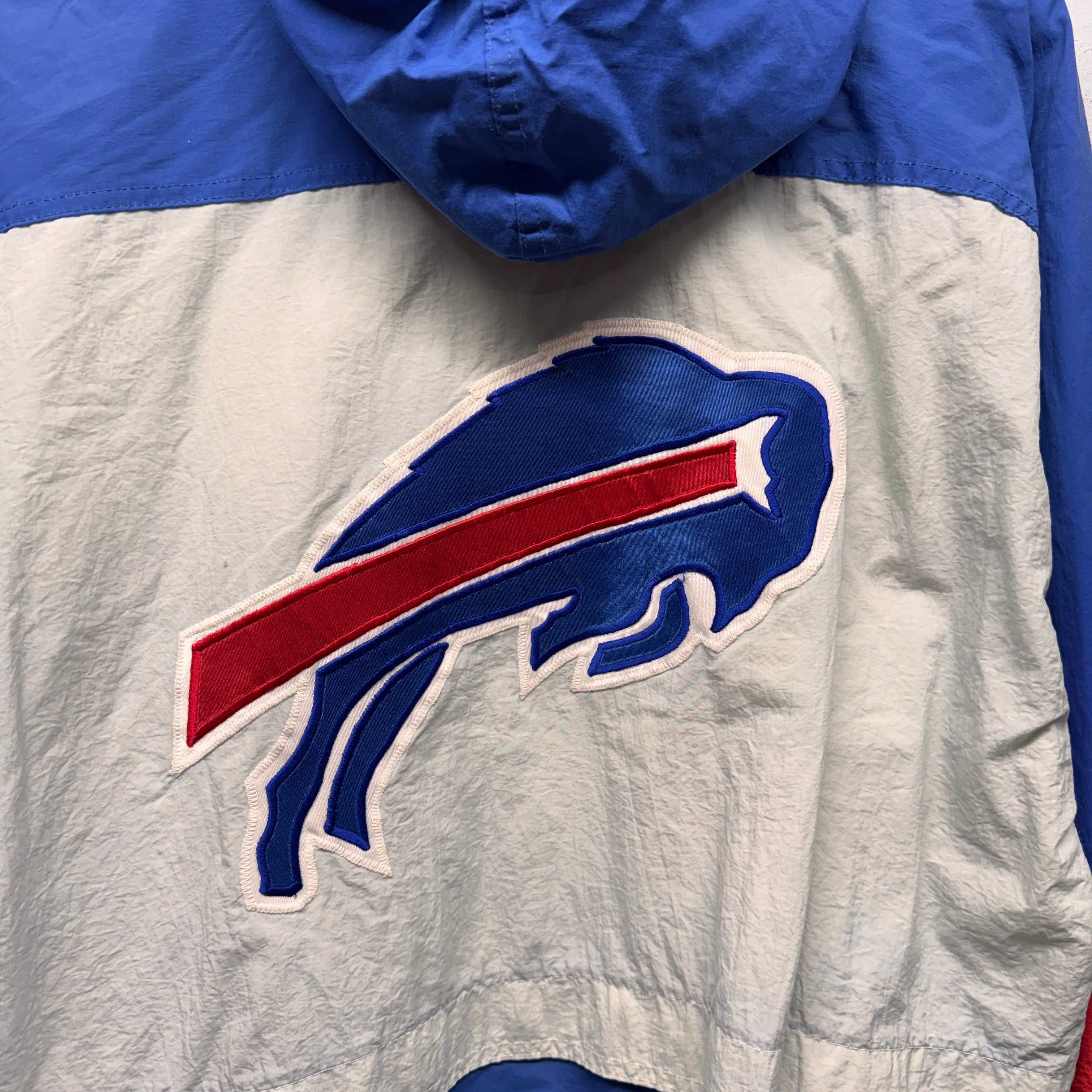 Vintage Buffalo Bills Zip Up Windbreaker Jacket Medium/Large