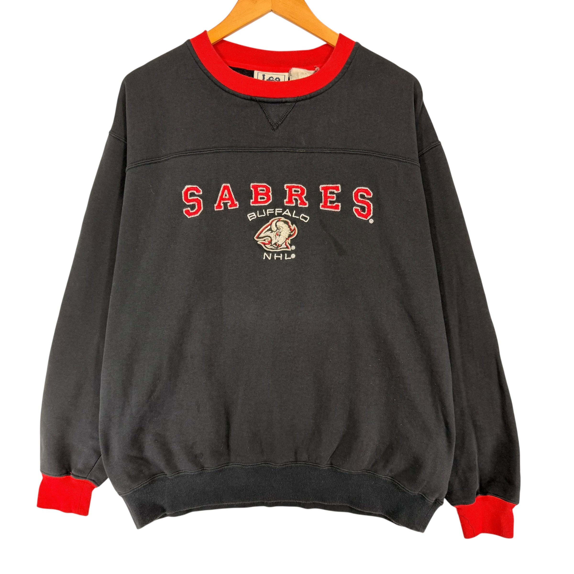 Vintage Buffalo Sabres Embroidered Crewneck Sweatshirt Large