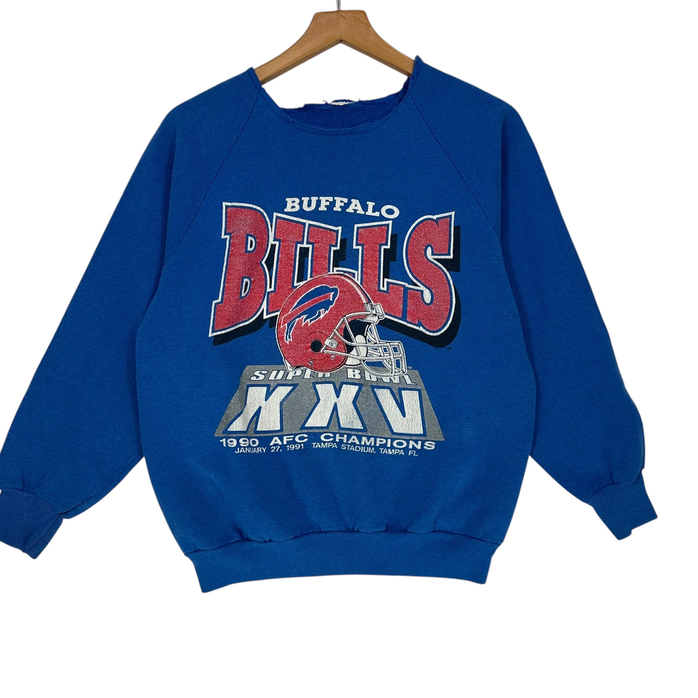 Vintage Buffalo Bills 1990 AFC Champs Crewneck Sweatshirt Small