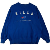 Vintage Buffalo Bills Embroidered Crewneck Sweatshirt Large
