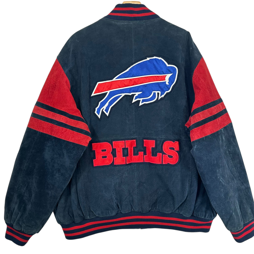 Vintage Buffalo Bills Suede Leather Jacket XL
