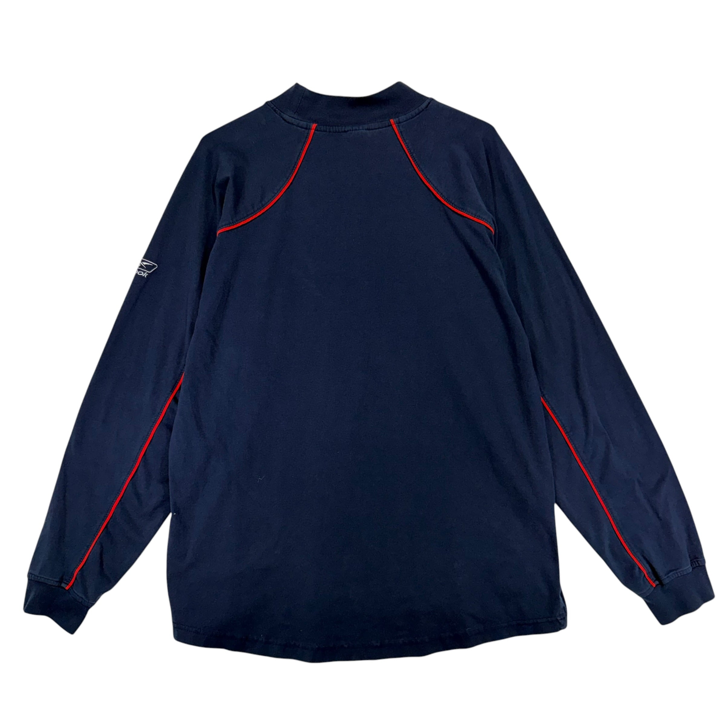 Vintage Buffalo Bills Mock Neck Long Sleeve Shirt Large