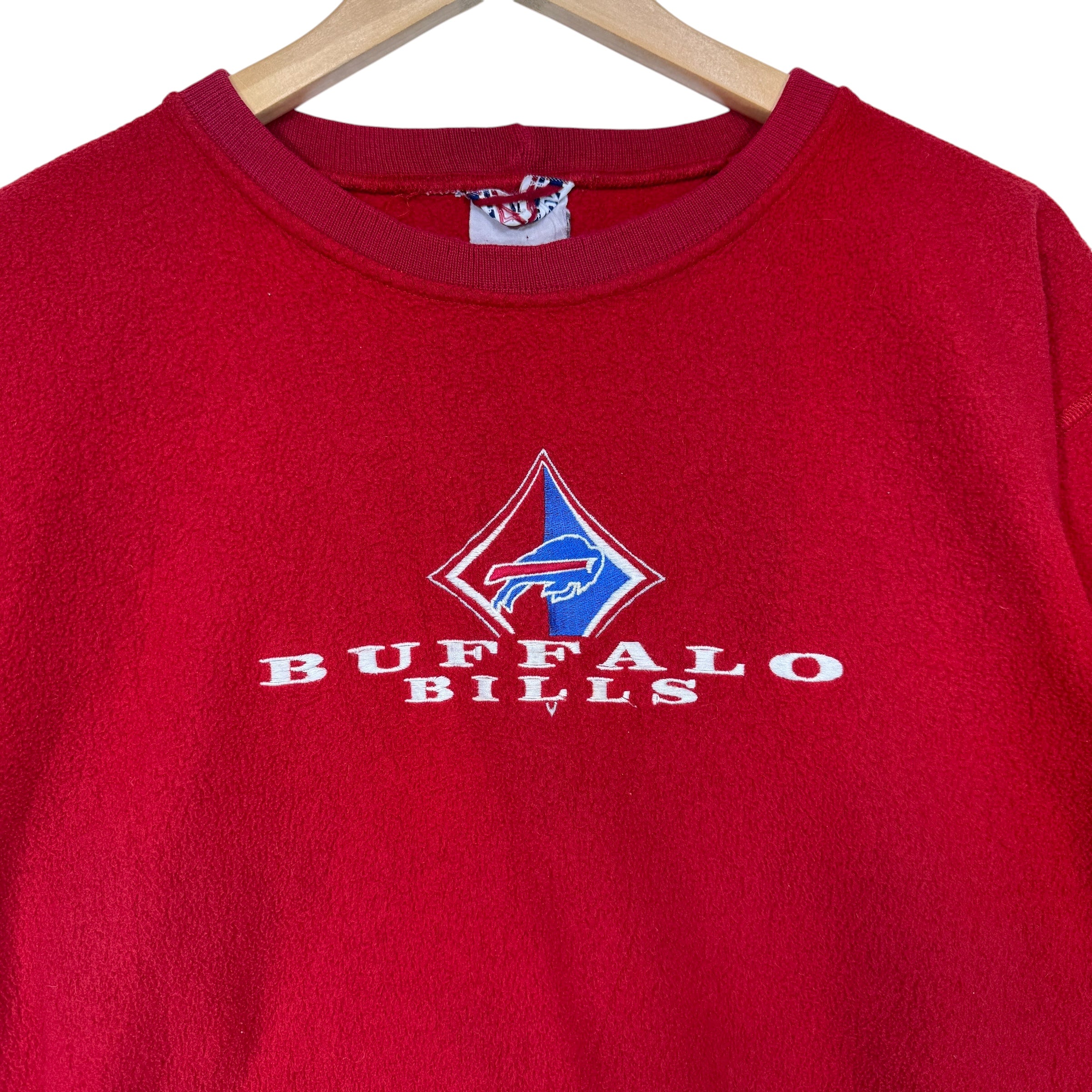 Vintage Buffalo Bills Fleece Crewneck Sweatshirt Medium