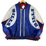 Vintage Buffalo Bills Carl Banks Leather Jacket XXXL