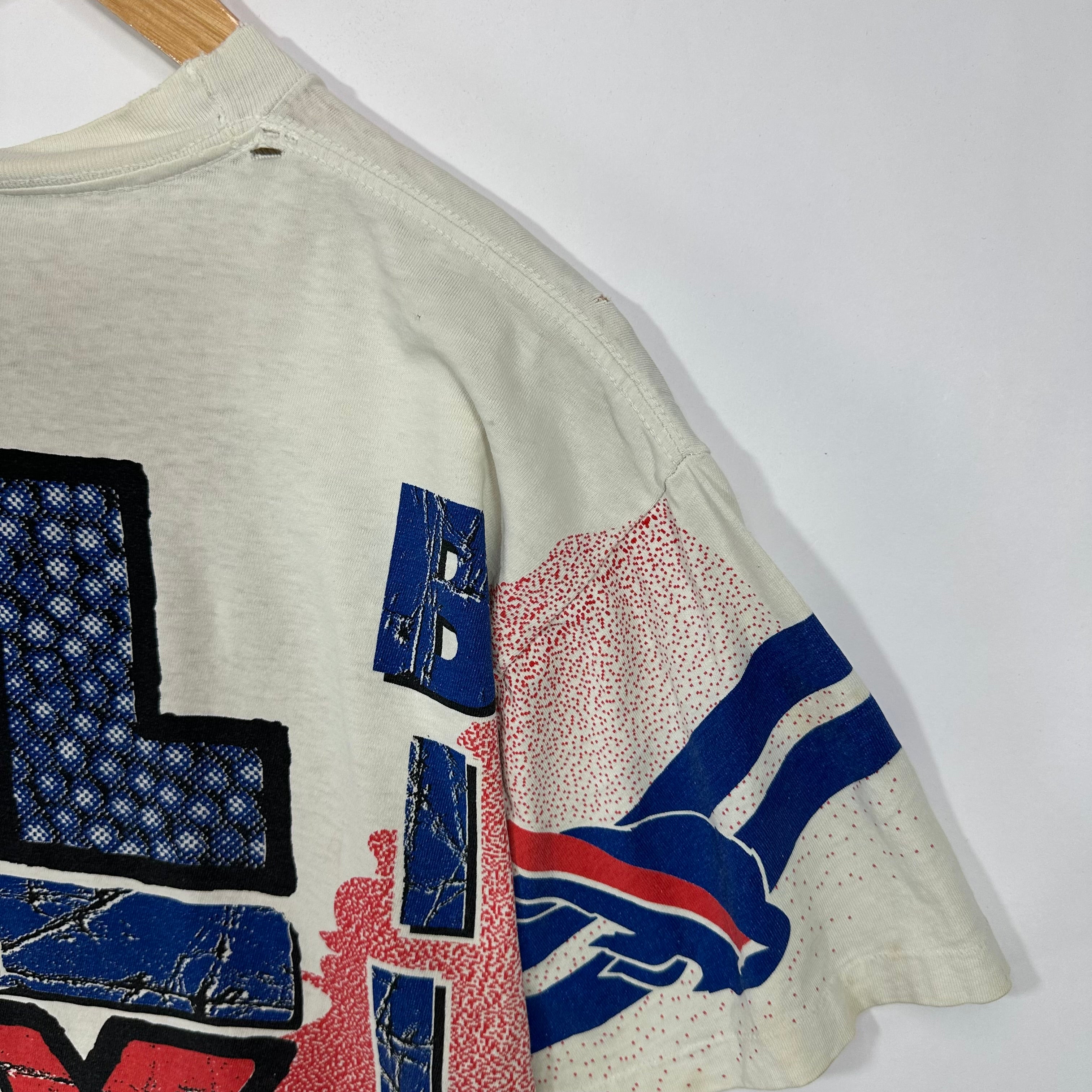Vintage Buffalo Bills All Over Print Shirt Large