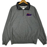 Vintage Buffalo Bills Embroidered 1/4 Zip Sweatshirt Large