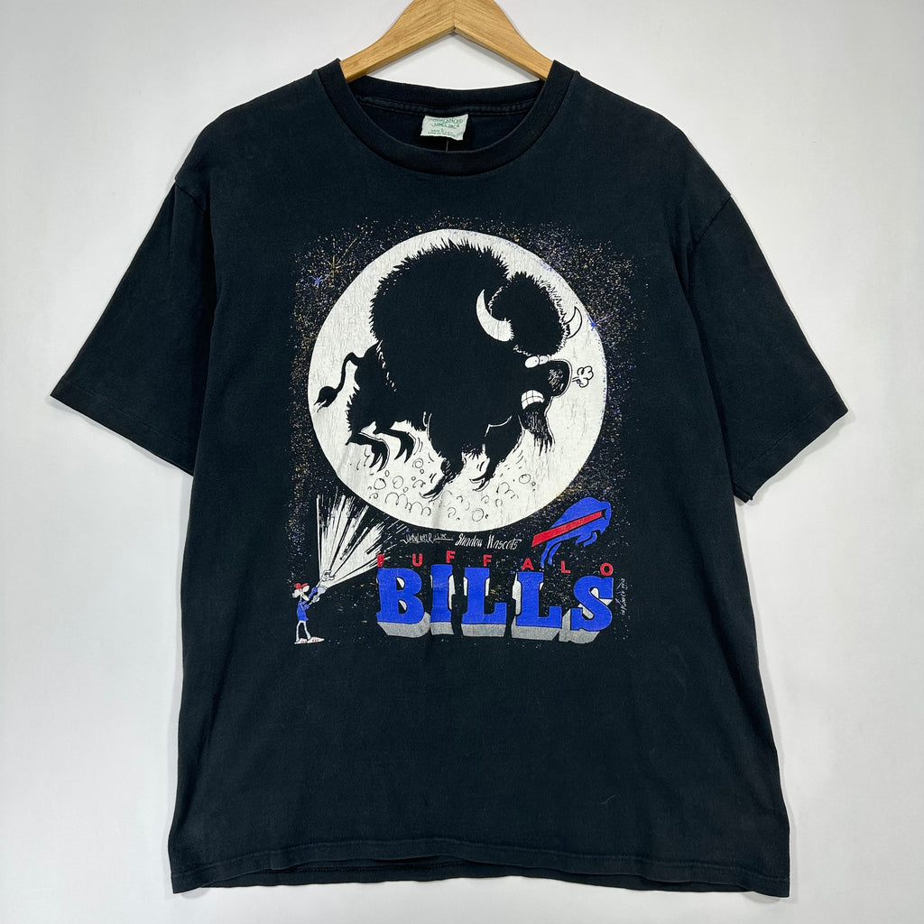 Vintage Buffalo Bills Flashlight Cartoon Shirt Large