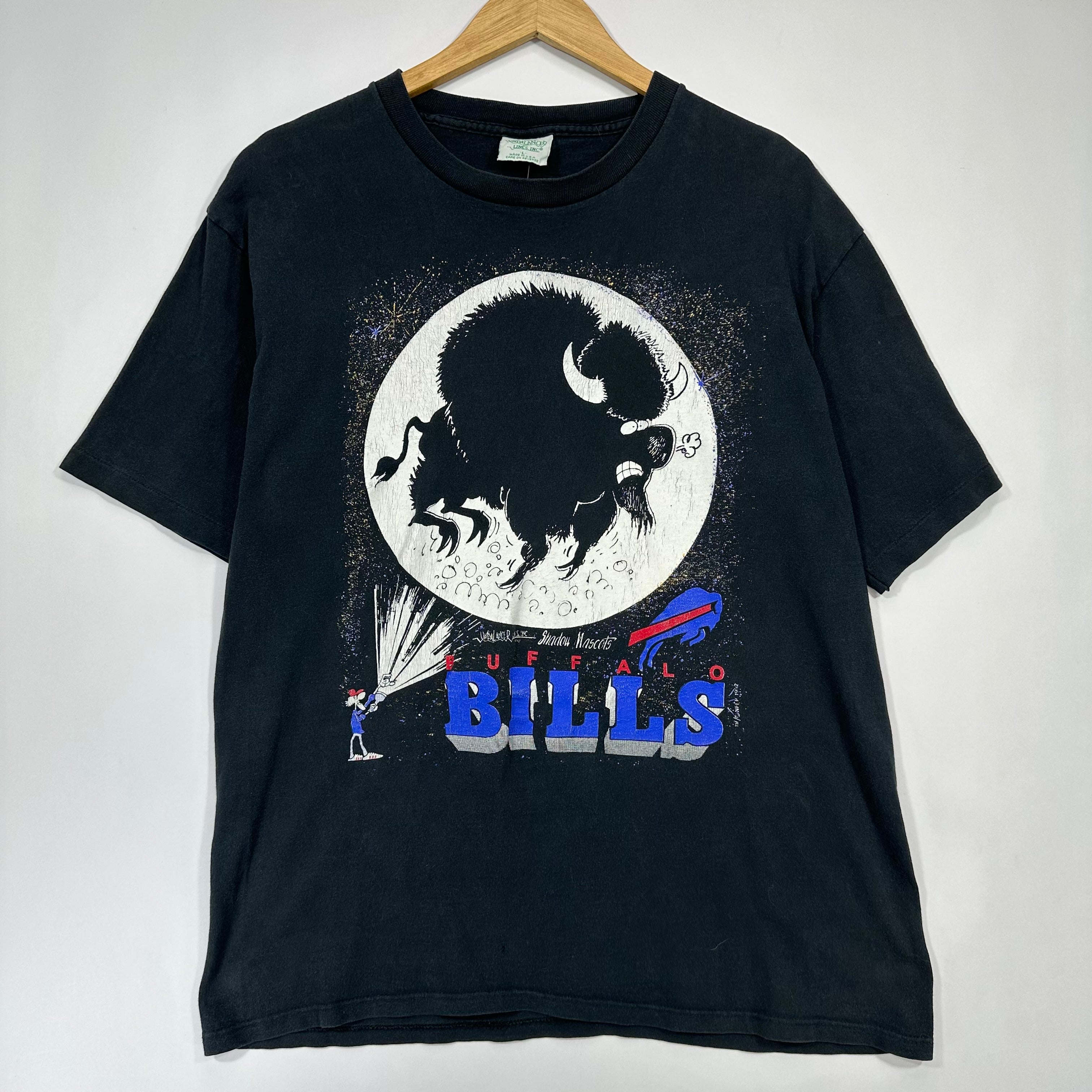 Vintage Buffalo Bills Flashlight Cartoon Shirt Large