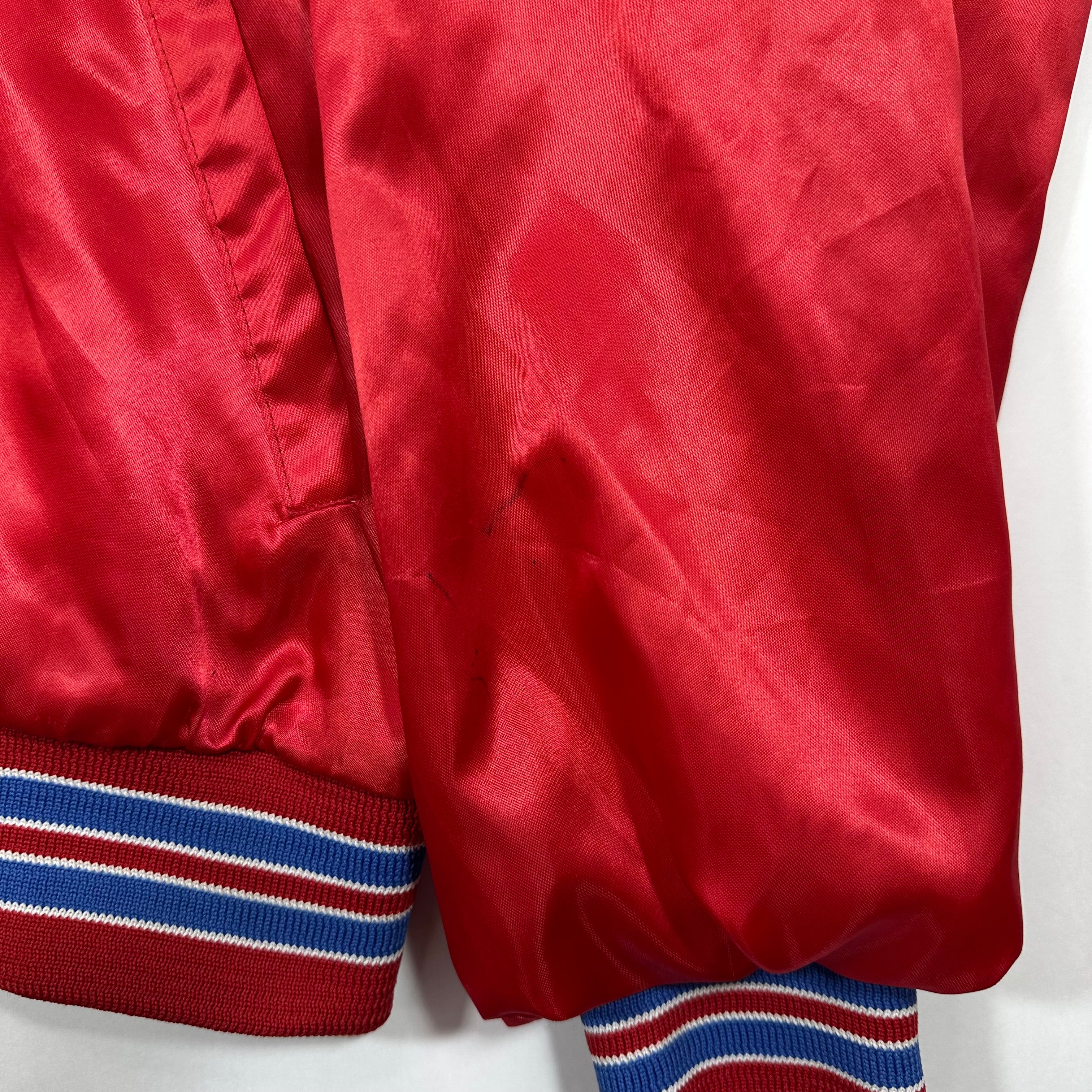 Vintage Buffalo Bills Satin Bomber Jacket Large