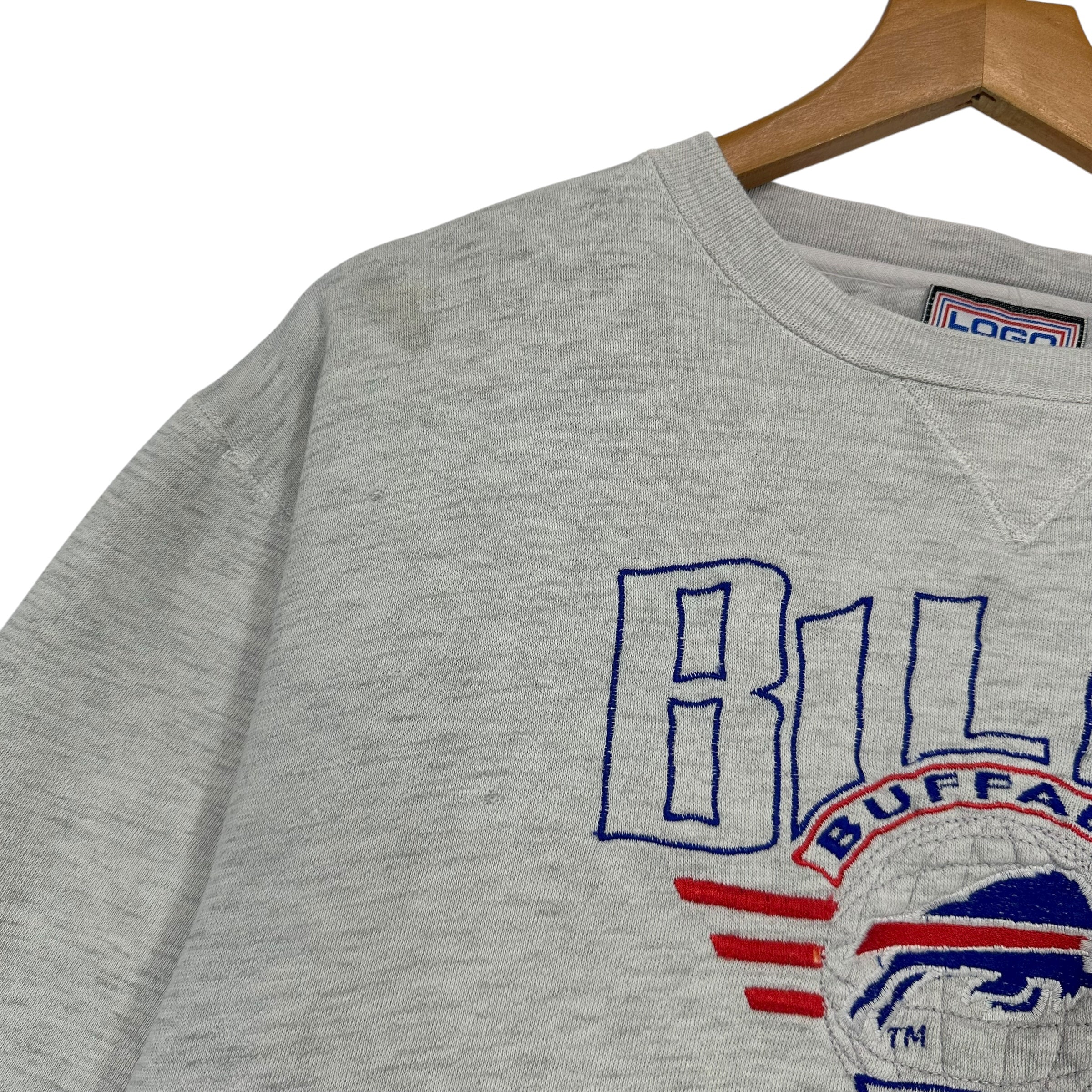 Vintage Buffalo Bills Embroidered Crewneck Sweatshirt Medium