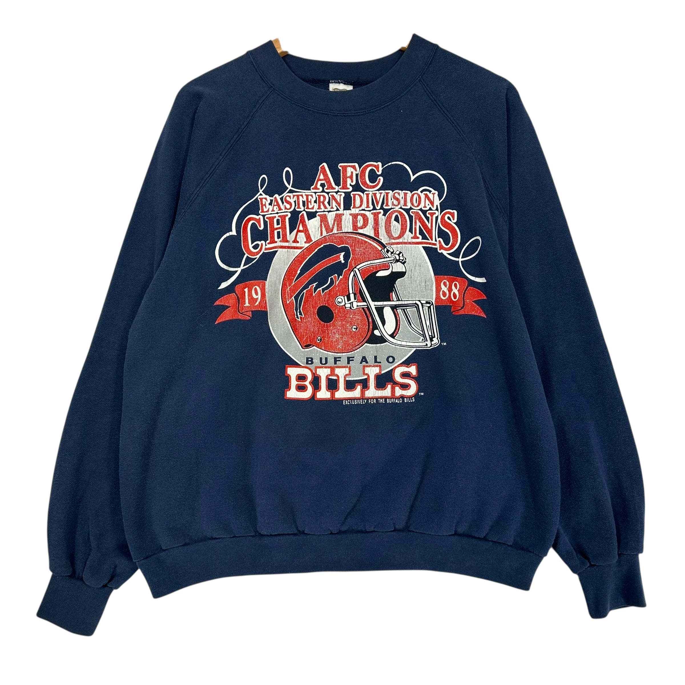 Vintage Buffalo Bills 1988 Division Champs Crewneck Sweatshirt Medium