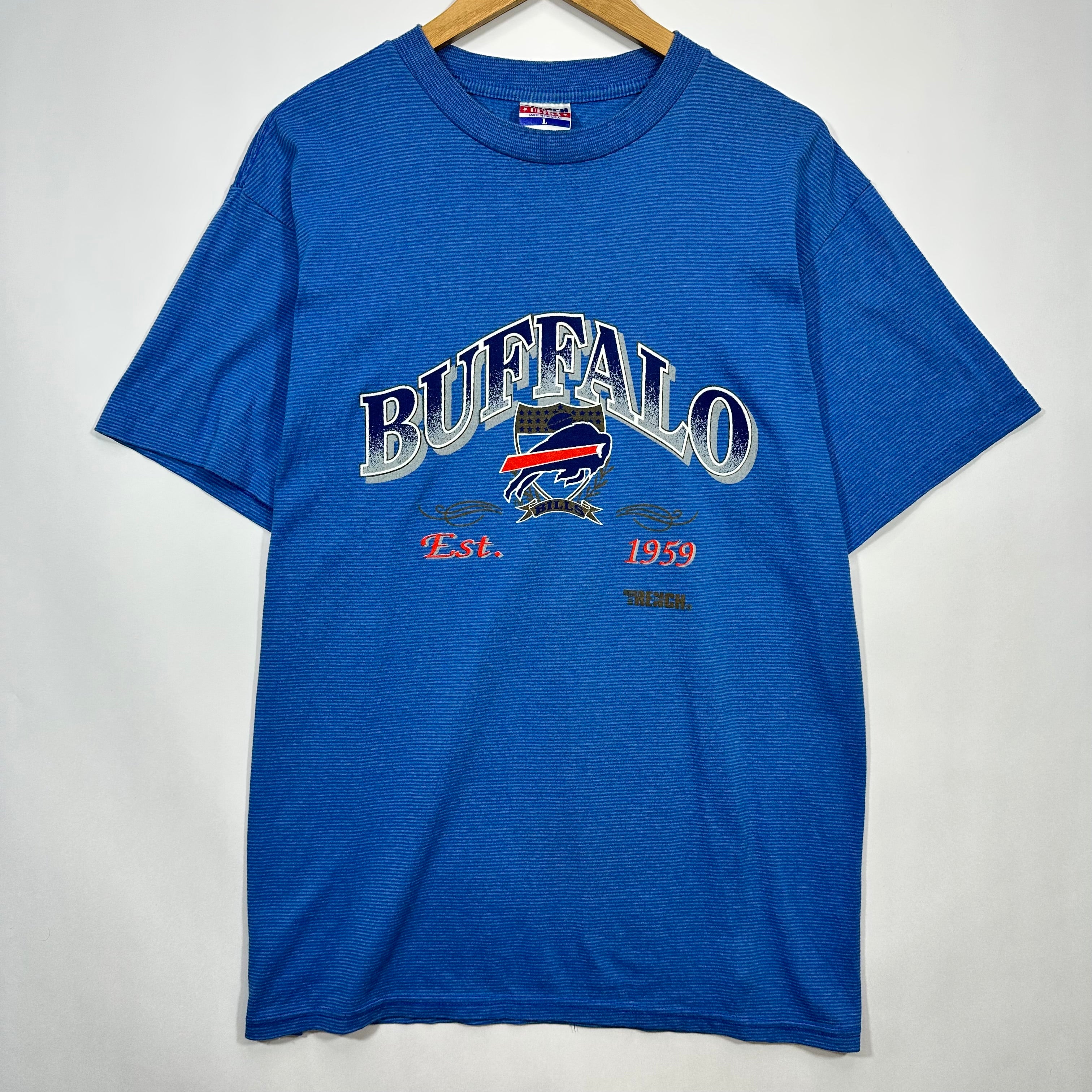 Vintage Buffalo Bills Micro Stripe Shirt Large