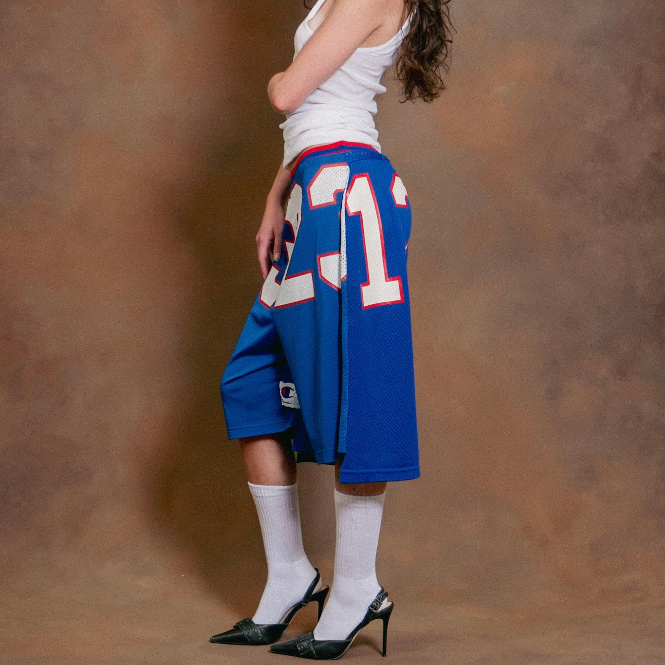 Vintage Buffalo Bills Upcycled Custom Jersey Shorts