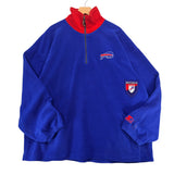 Vintage Buffalo Bills 1/4 Zip Fleece Sweatshirt XL