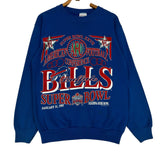 Vintage Buffalo Bills 1992 AFC Champs Crewneck Sweatshirt Medium