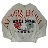 Vintage Buffalo Bills 1994 Super Bowl Cross Script Crewneck Sweatshirt XL