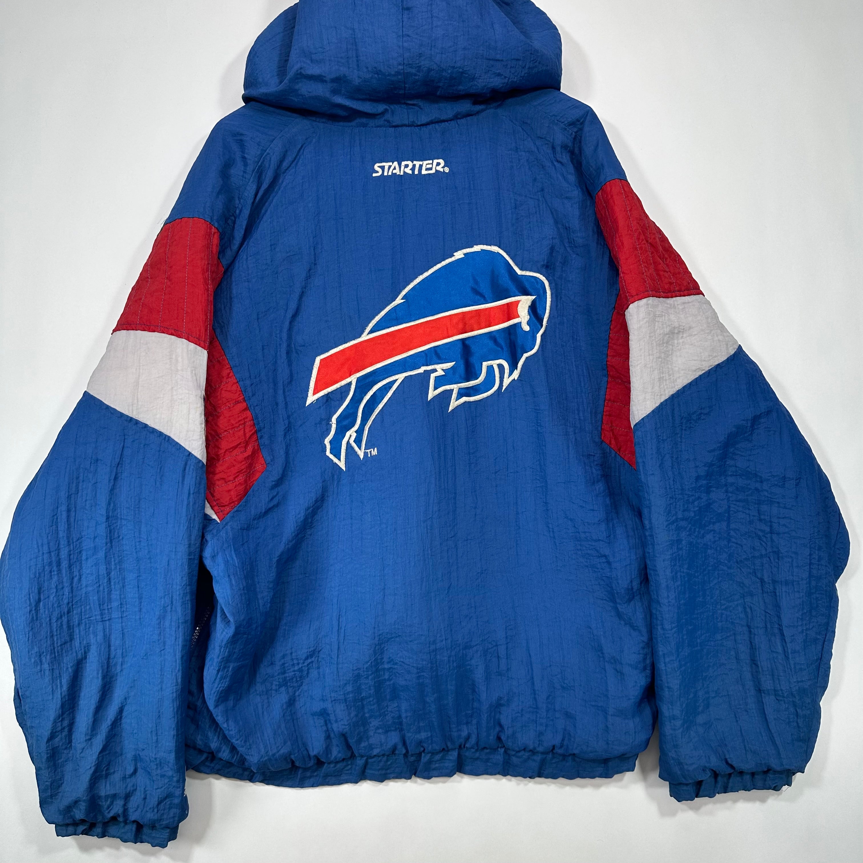 Vintage Buffalo Bills Starter Pullover Puffer Jacket Large