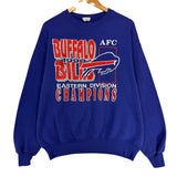 Vintage Buffalo Bills 1990 AFC East Champs Crewneck Sweatshirt XL