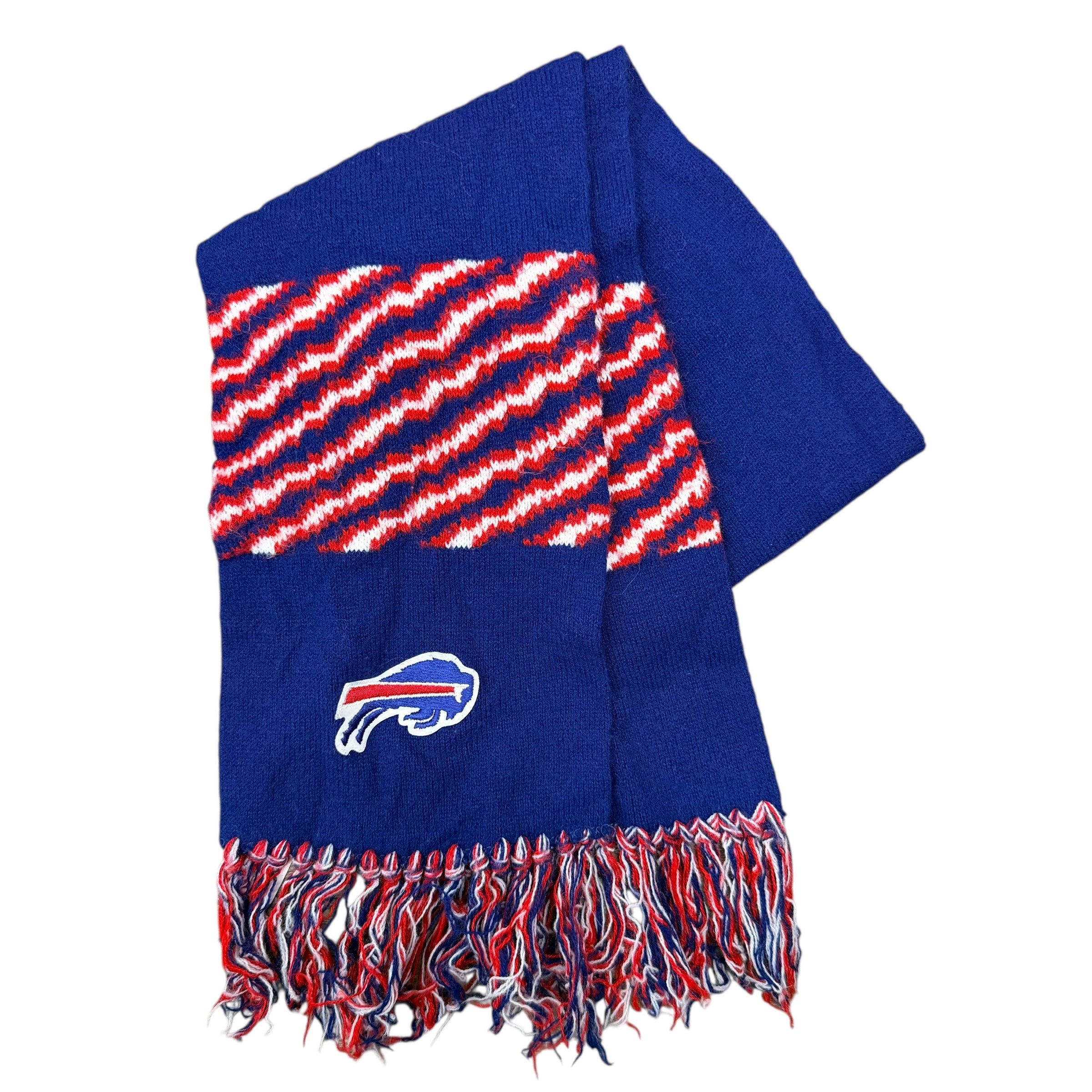 Vintage Buffalo Bills Zubaz Winter Scarf