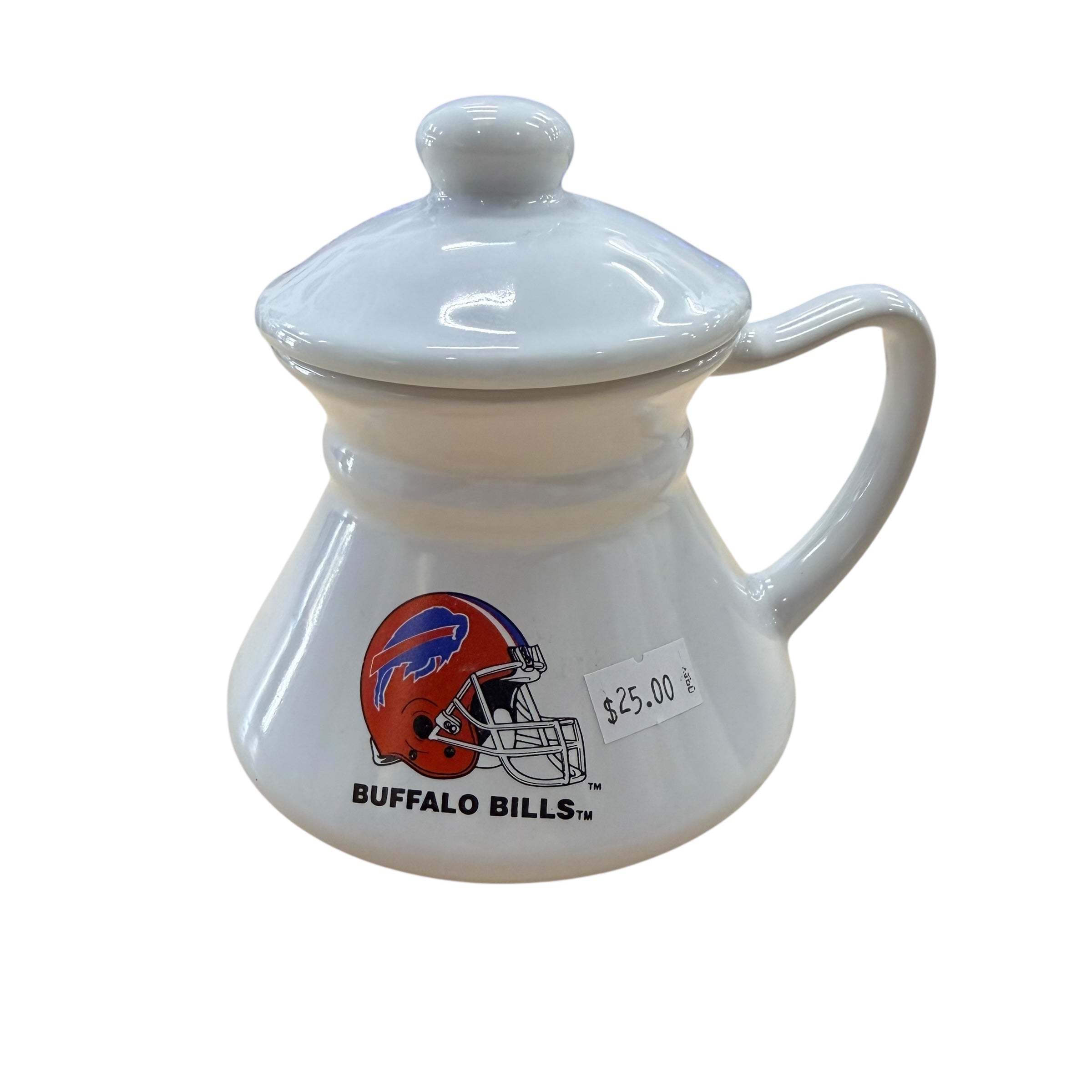 Vintage Buffalo Bills Glass Tea Pot